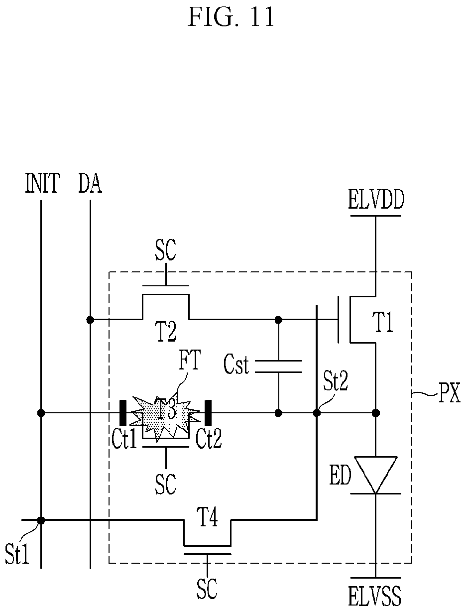 Patent US12328998 Figure 11 – Display device and method for repairing the same