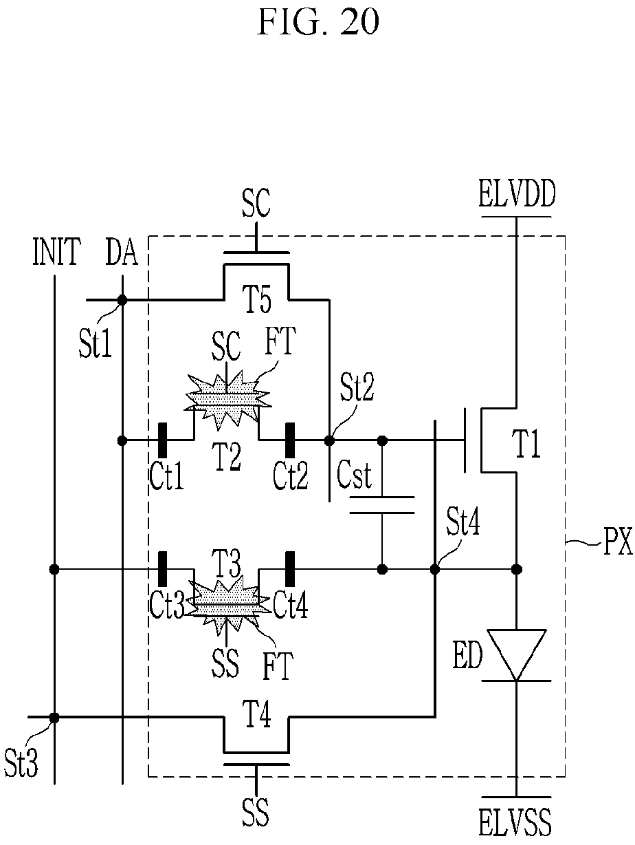 Patent US12328998 Figure 20 – Display device and method for repairing the same