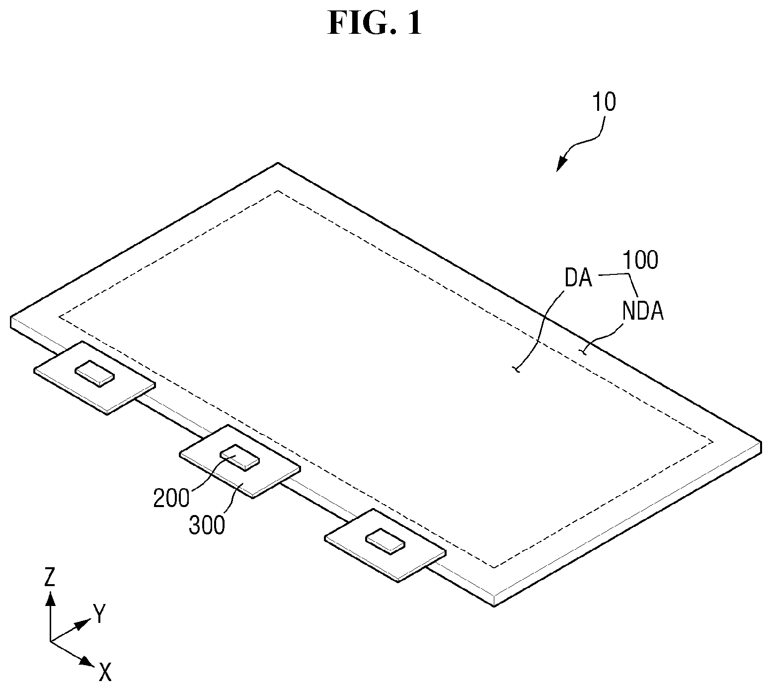 Patent US12329002 Figure 1 – Sub-power lines in non-display area, display device including the same and method for providing the same