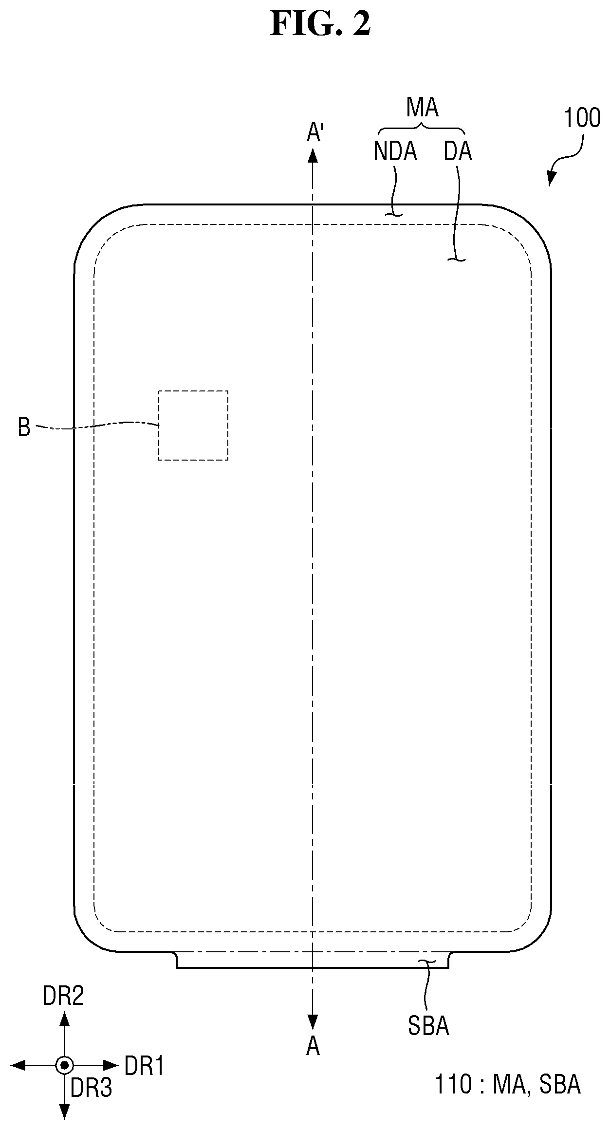 Patent US12329003 Figure 2 – Display device