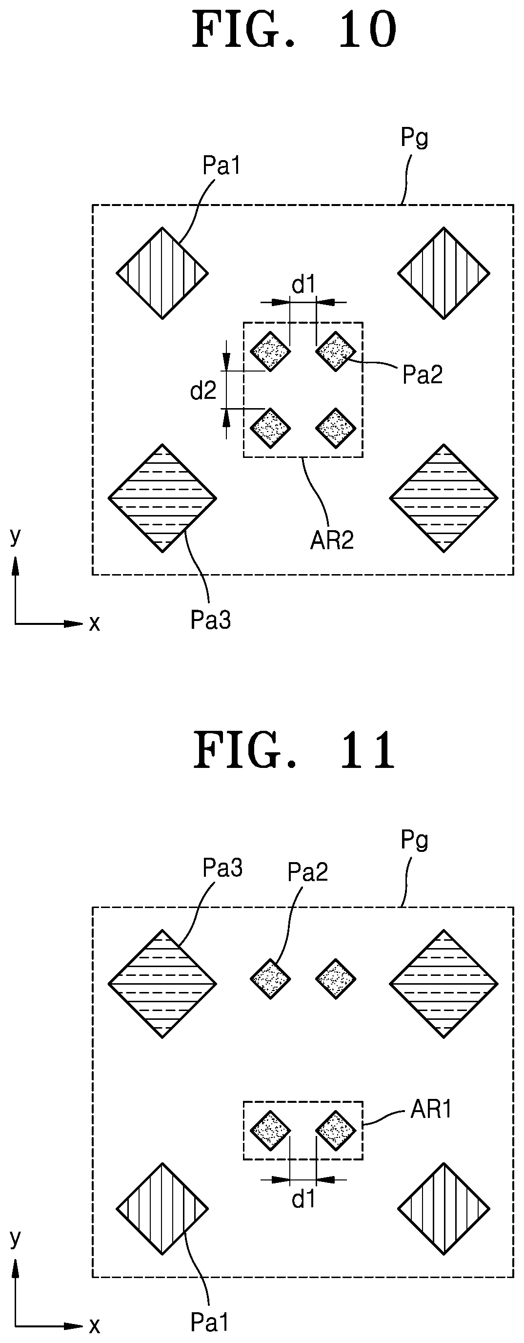 Patent US12329011 Figure 10 – Display device including auxiliary sub-pixels having connected intermediate layers