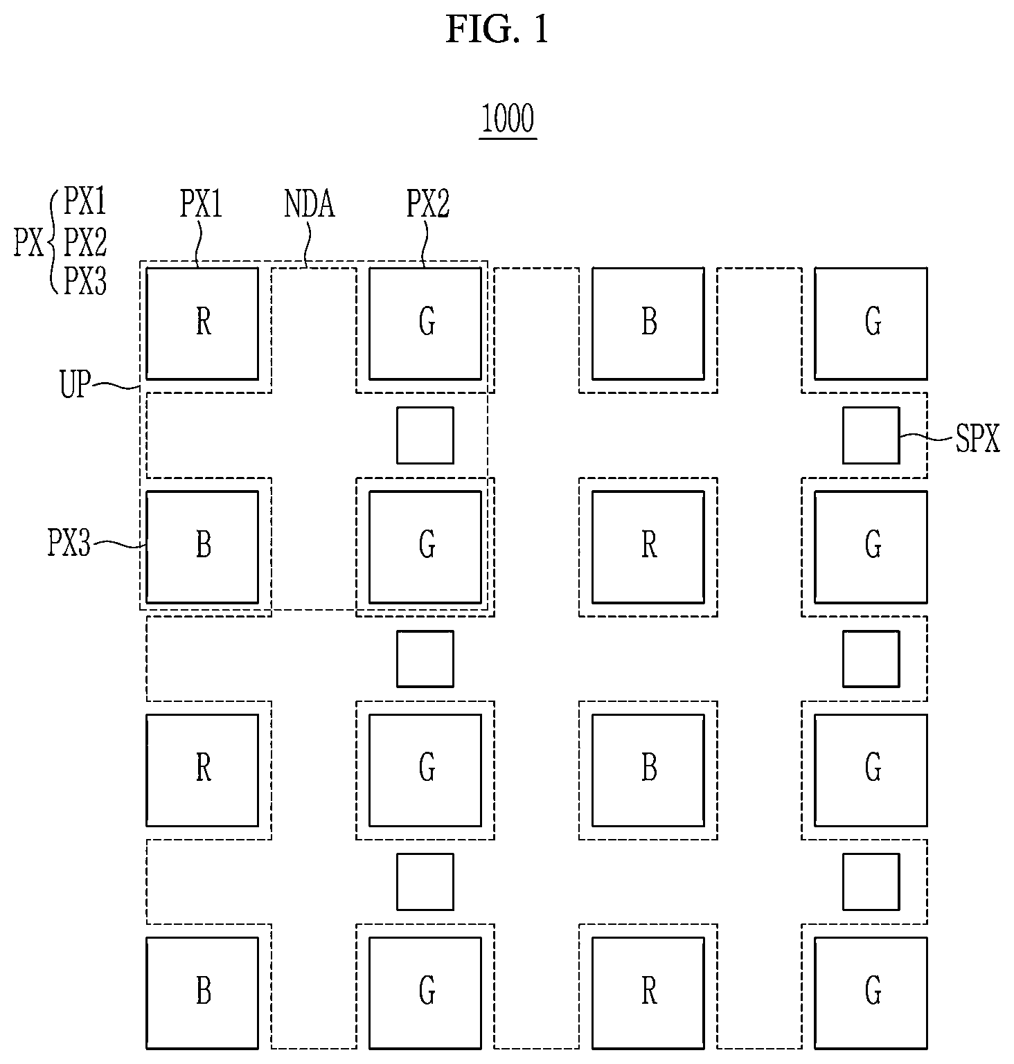 Patent US12329015 Figure 1 – Sensor embedded display panel and electronic device