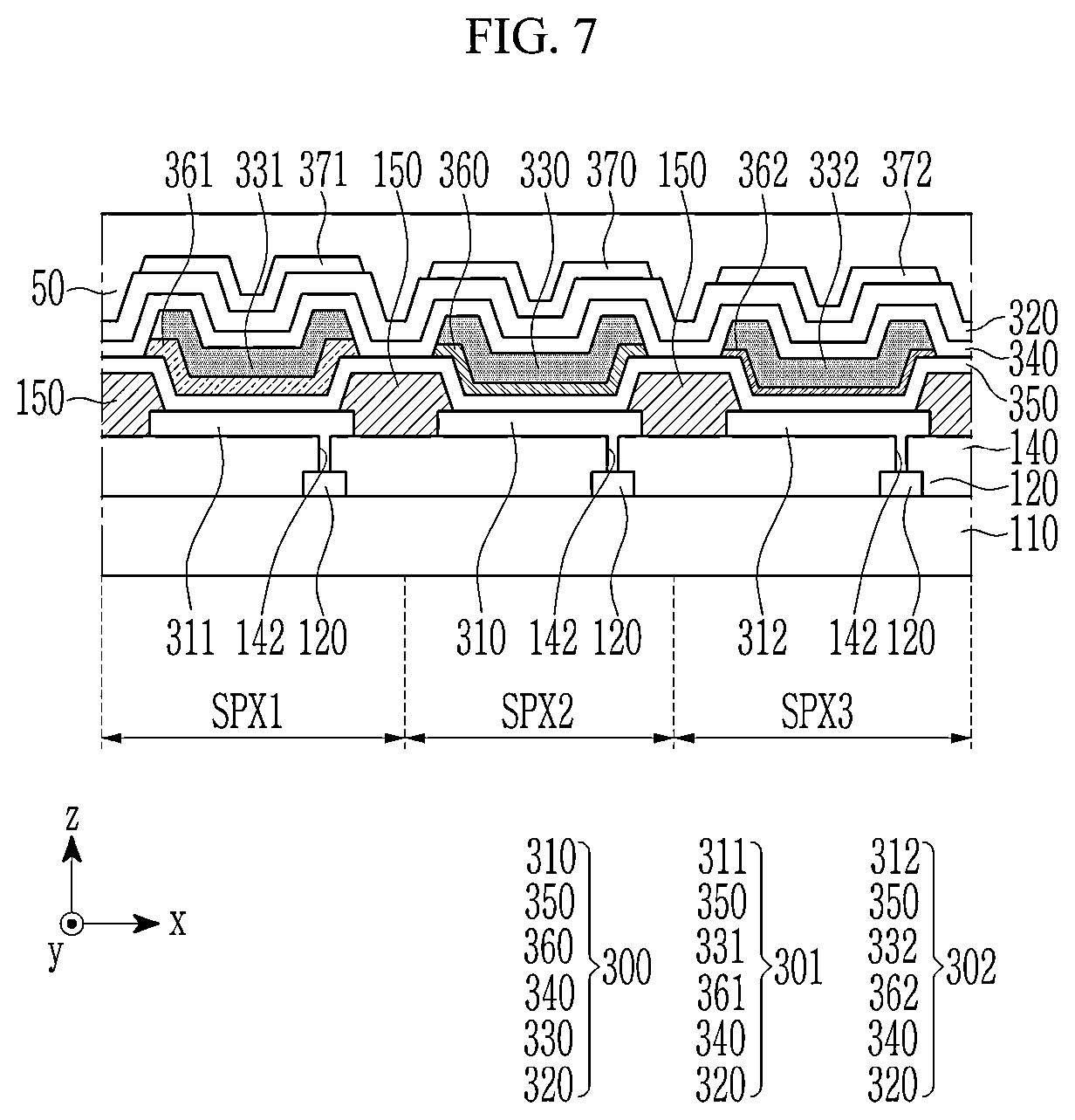 Patent US12329015 Figure 8 – Sensor embedded display panel and electronic device