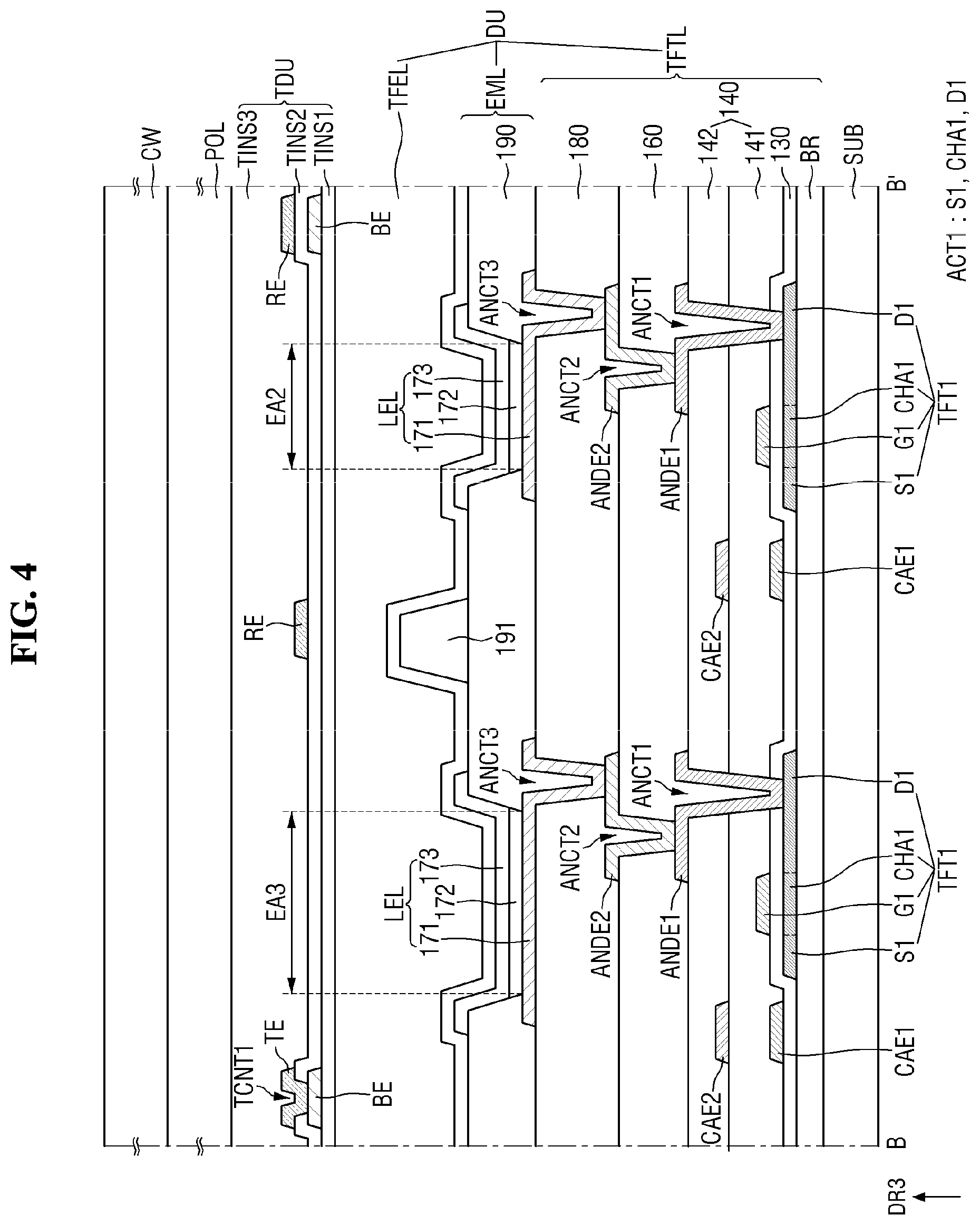 Patent US12329021 Figure 4 – Polarizing plate and display device including the same