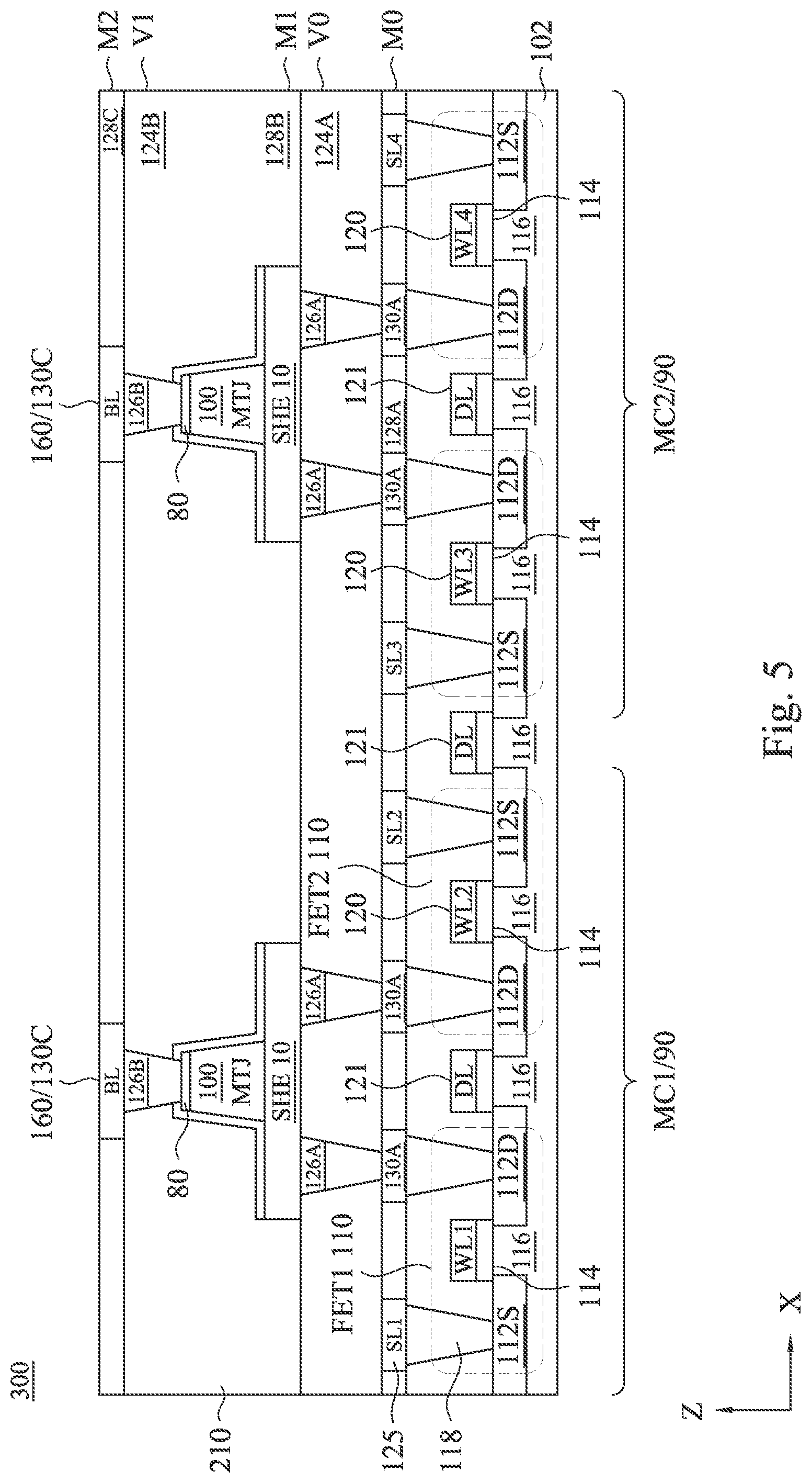 Patent US12329041 Figure 6 – Magnetic tunneling junction with synthetic free layer for SOT-MRAM