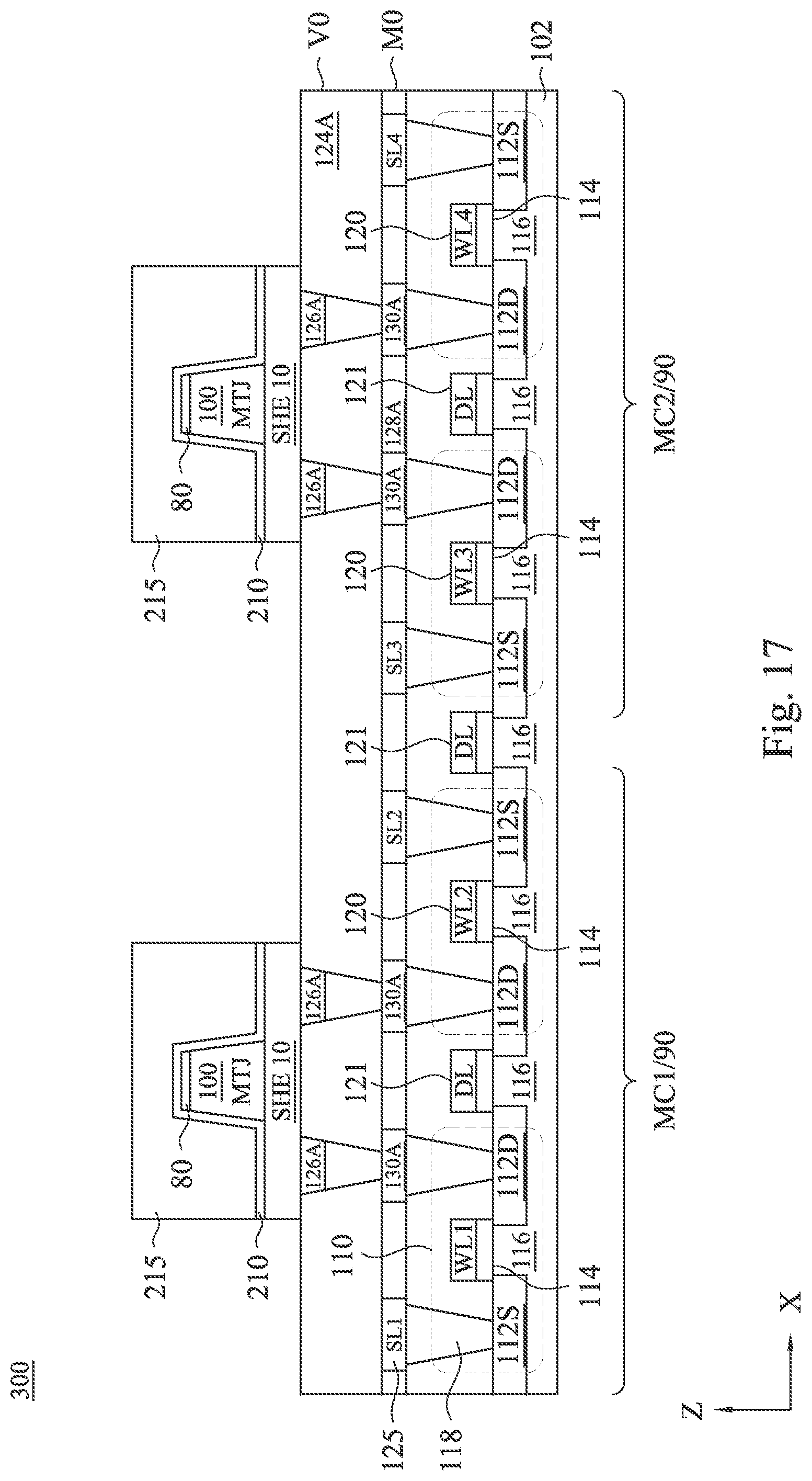 Patent US12329041 Figure 16 – Magnetic tunneling junction with synthetic free layer for SOT-MRAM