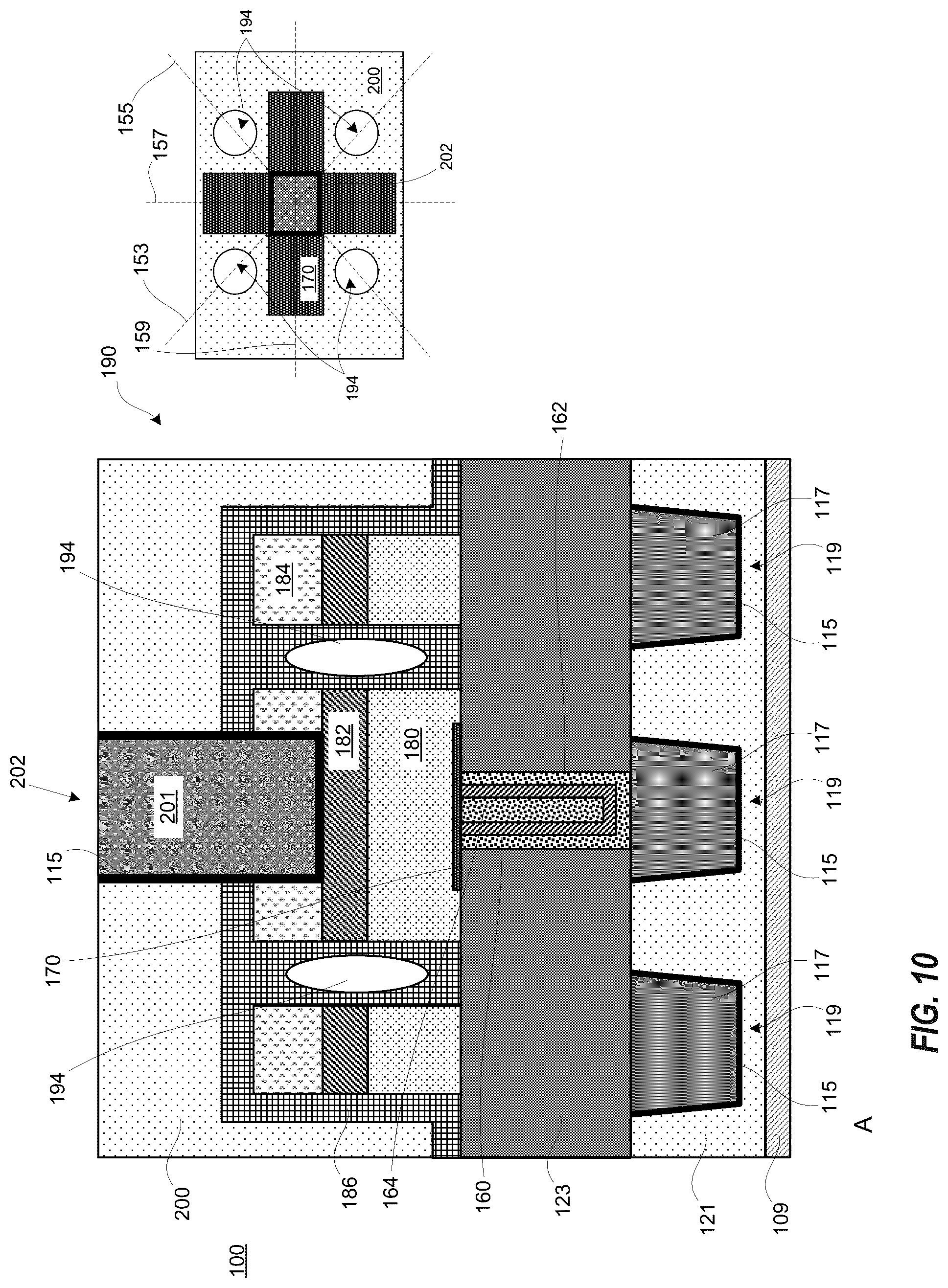 Patent US12329045 Figure 10 – Phase change memory programming current leakage reduction