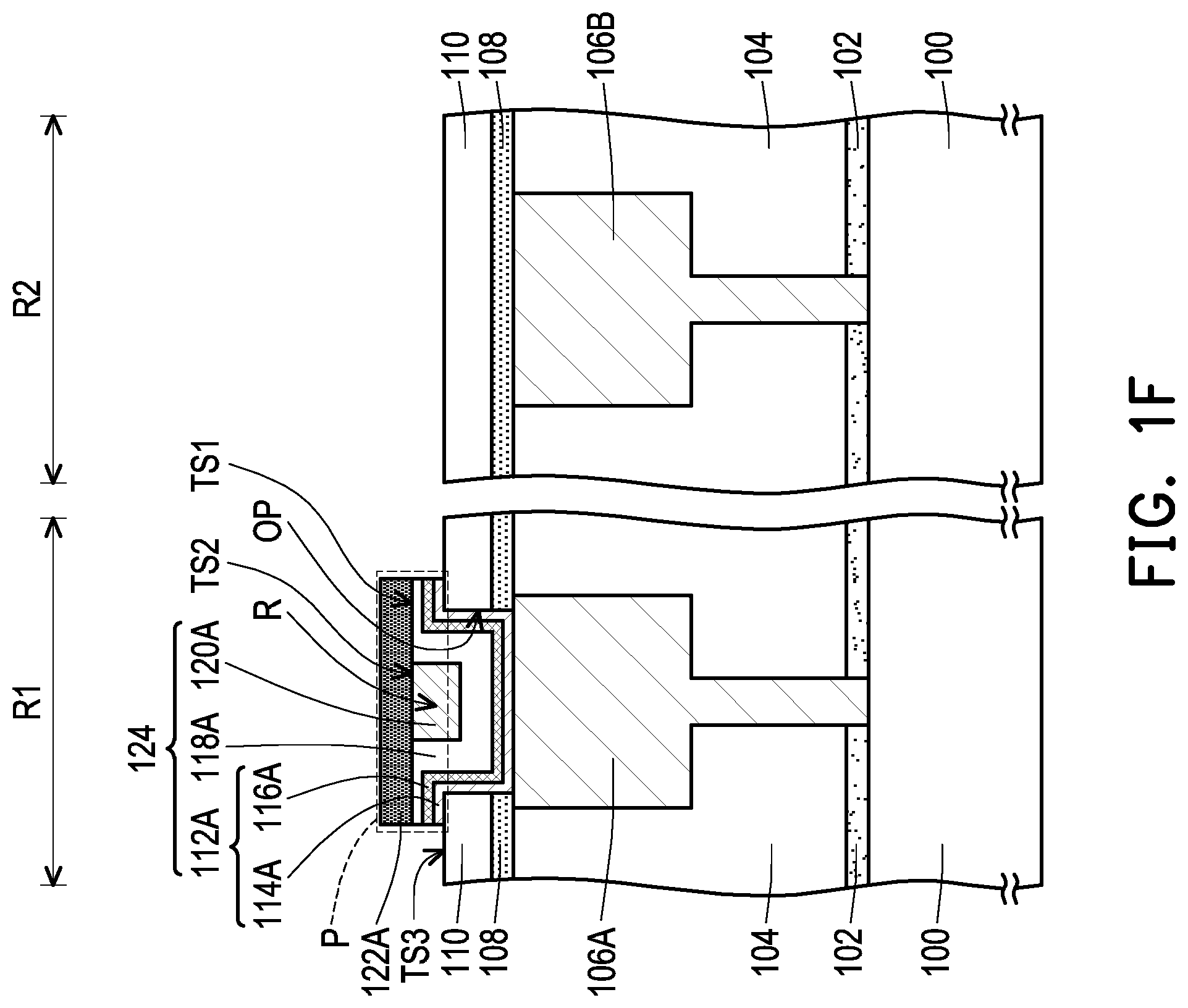 Patent US12329046 Figure 6 – Resistive memory structure comprising variable resistance and hard mask layers