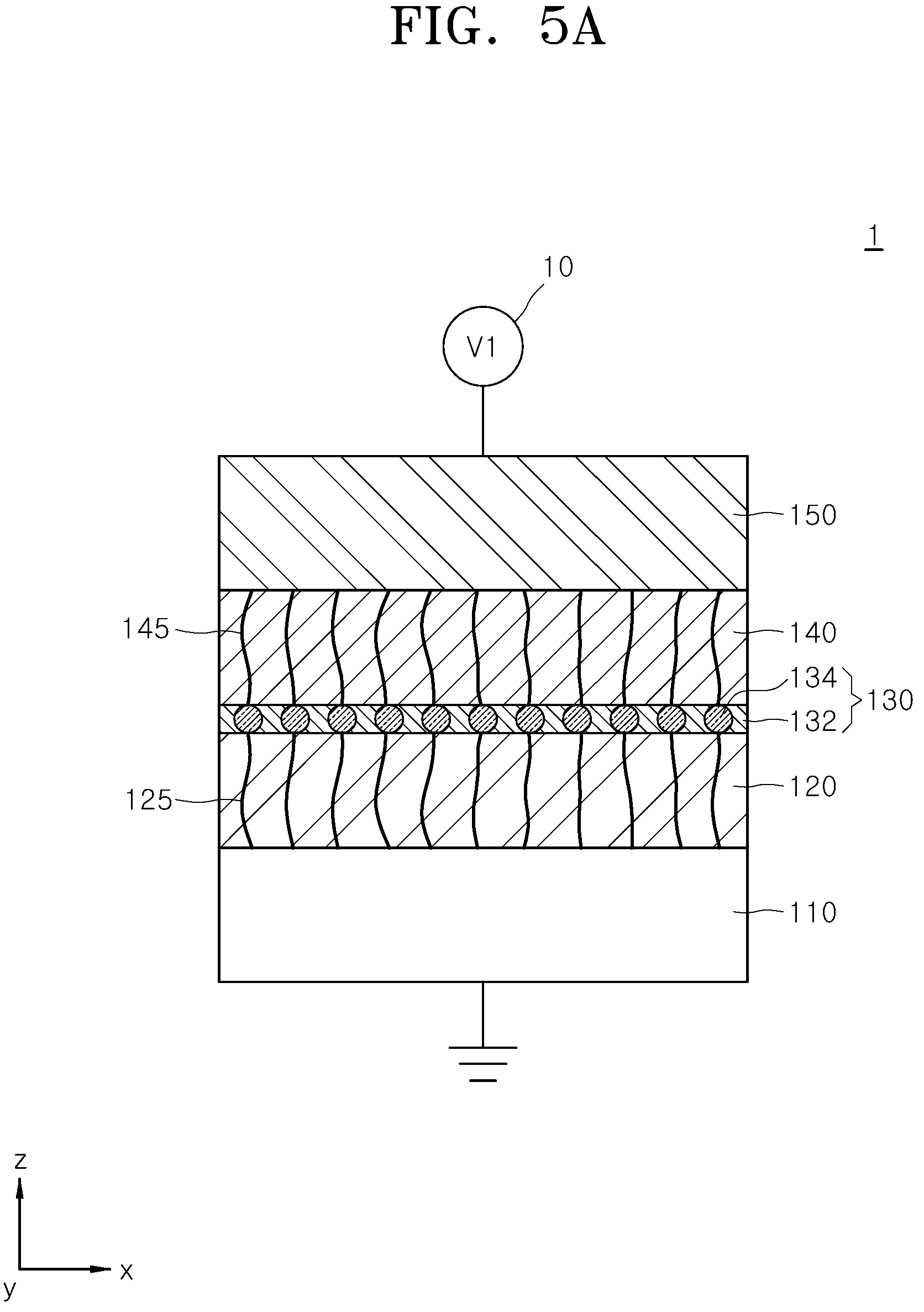 Patent US12329047 Figure 5 – Semiconductor device including resistance change layer and metal particle-embedded metal-organic framework layer and method of manufacturing the same