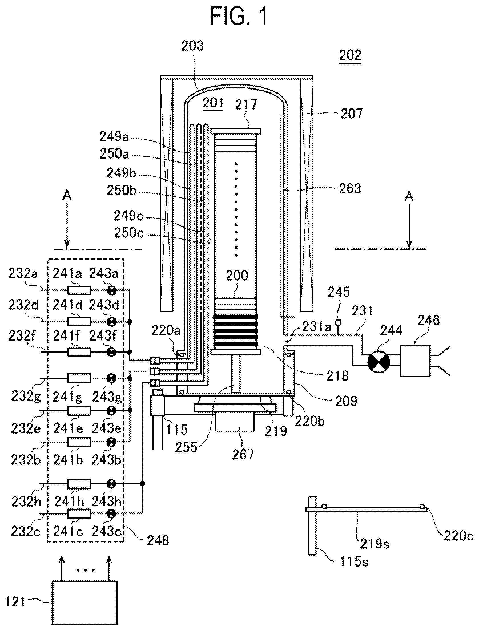 Patent US12331393 Figure 1 – Method of processing substrate, method of manufacturing semiconductor device, substrate processing apparatus, and recording medium