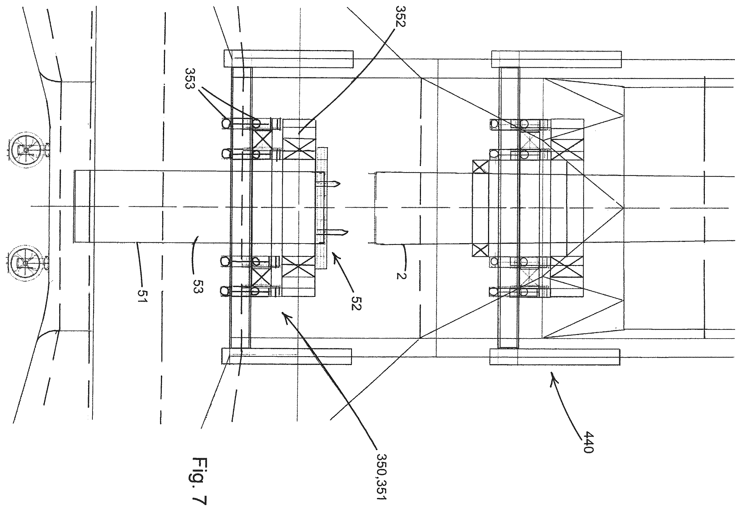Patent US12331719 Figure 7 – Installation of a wind turbine on a floating foundation