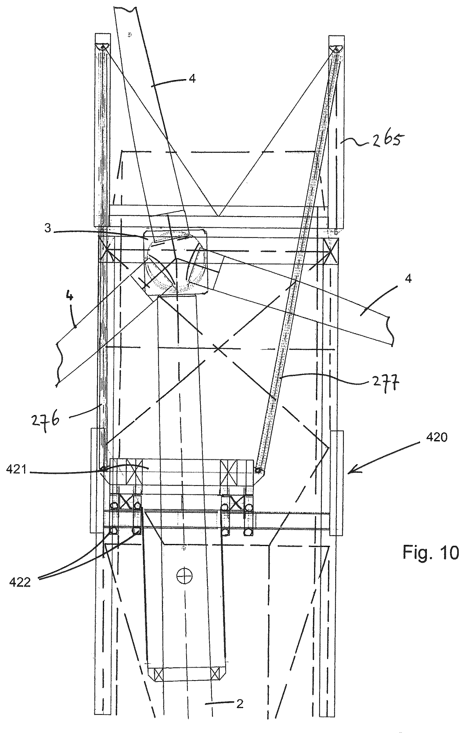 Patent US12331719 Figure 10 – Installation of a wind turbine on a floating foundation