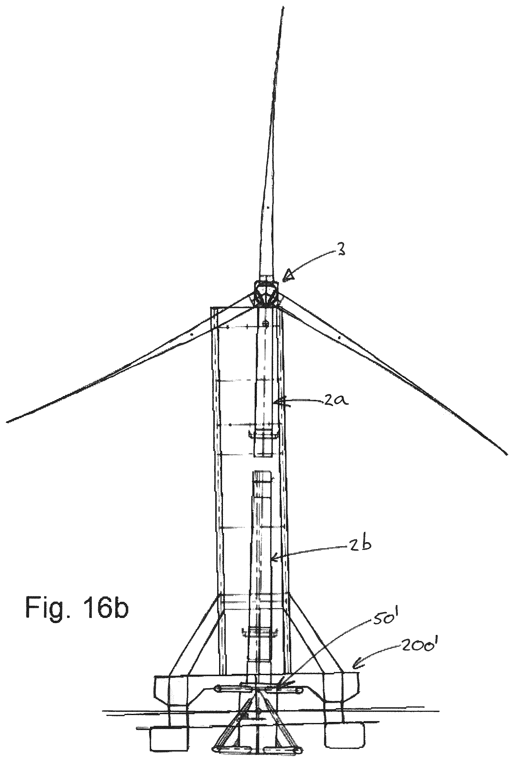 Patent US12331719 Figure 17 – Installation of a wind turbine on a floating foundation