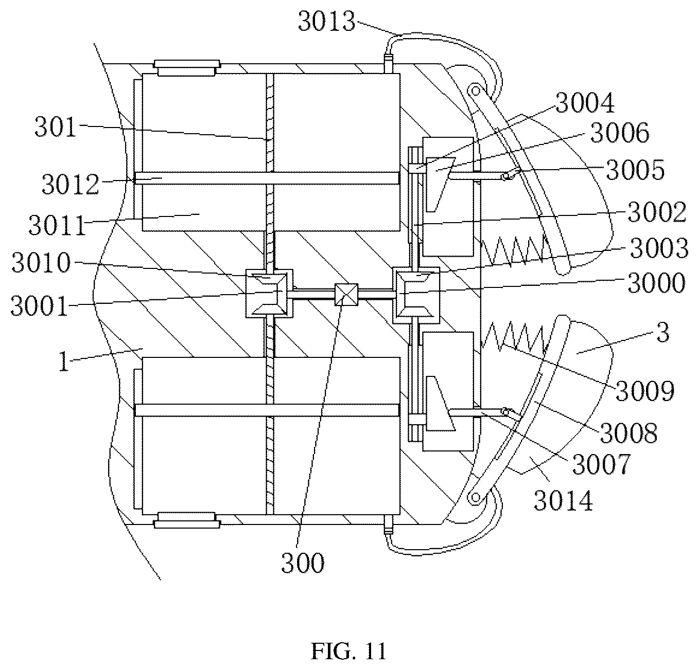 Patent US12331726 Figure 11 – Dust cleaning device for wind turbine blade