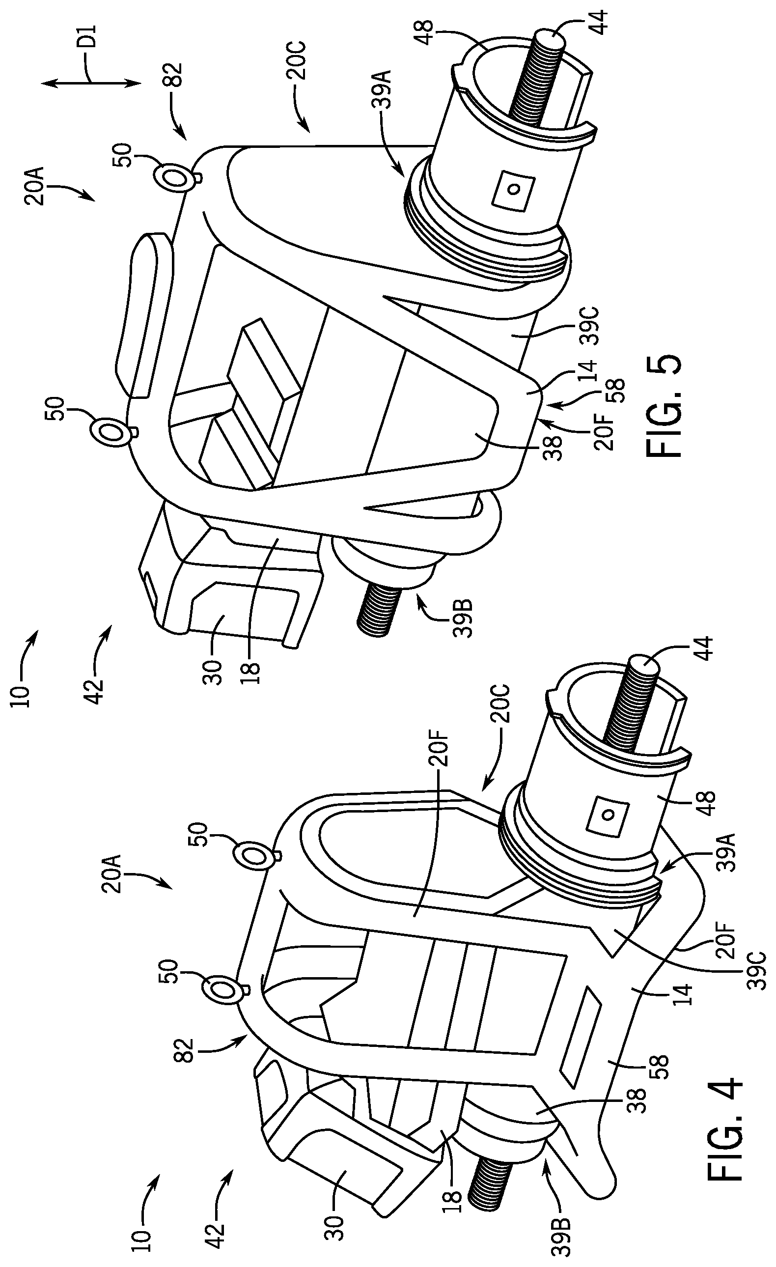 Patent US12331764 Figure 3 – Hydraulic jack assembly and pin puller assembly