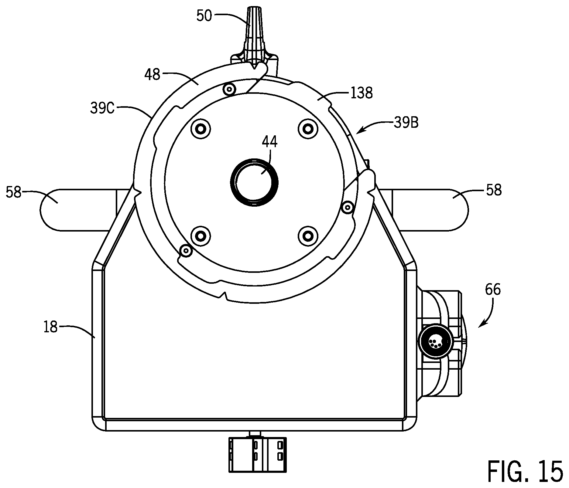 Patent US12331764 Figure 12 – Hydraulic jack assembly and pin puller assembly
