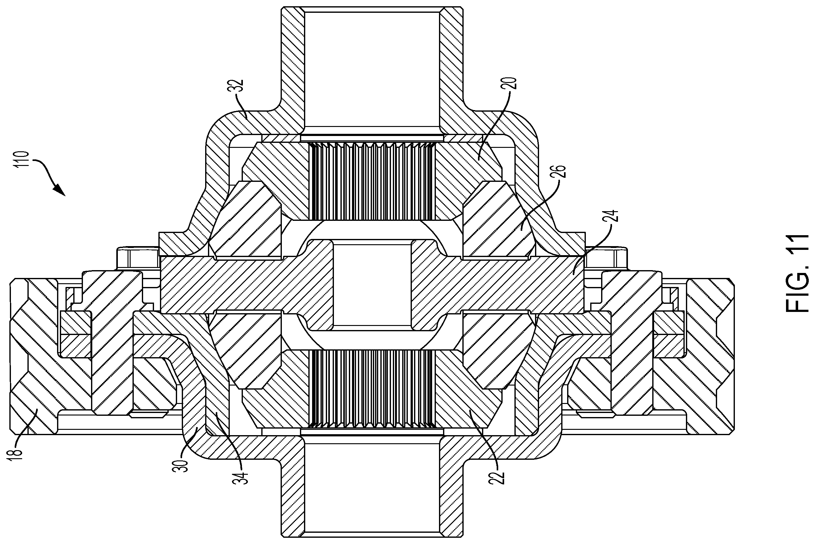 Patent US12331818 Figure 8 – Stamped metal differential for a motor vehicle drivetrain