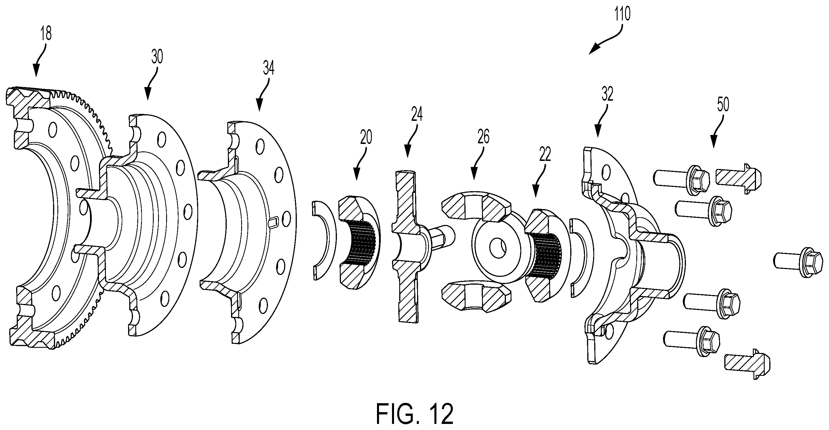 Patent US12331818 Figure 9 – Stamped metal differential for a motor vehicle drivetrain