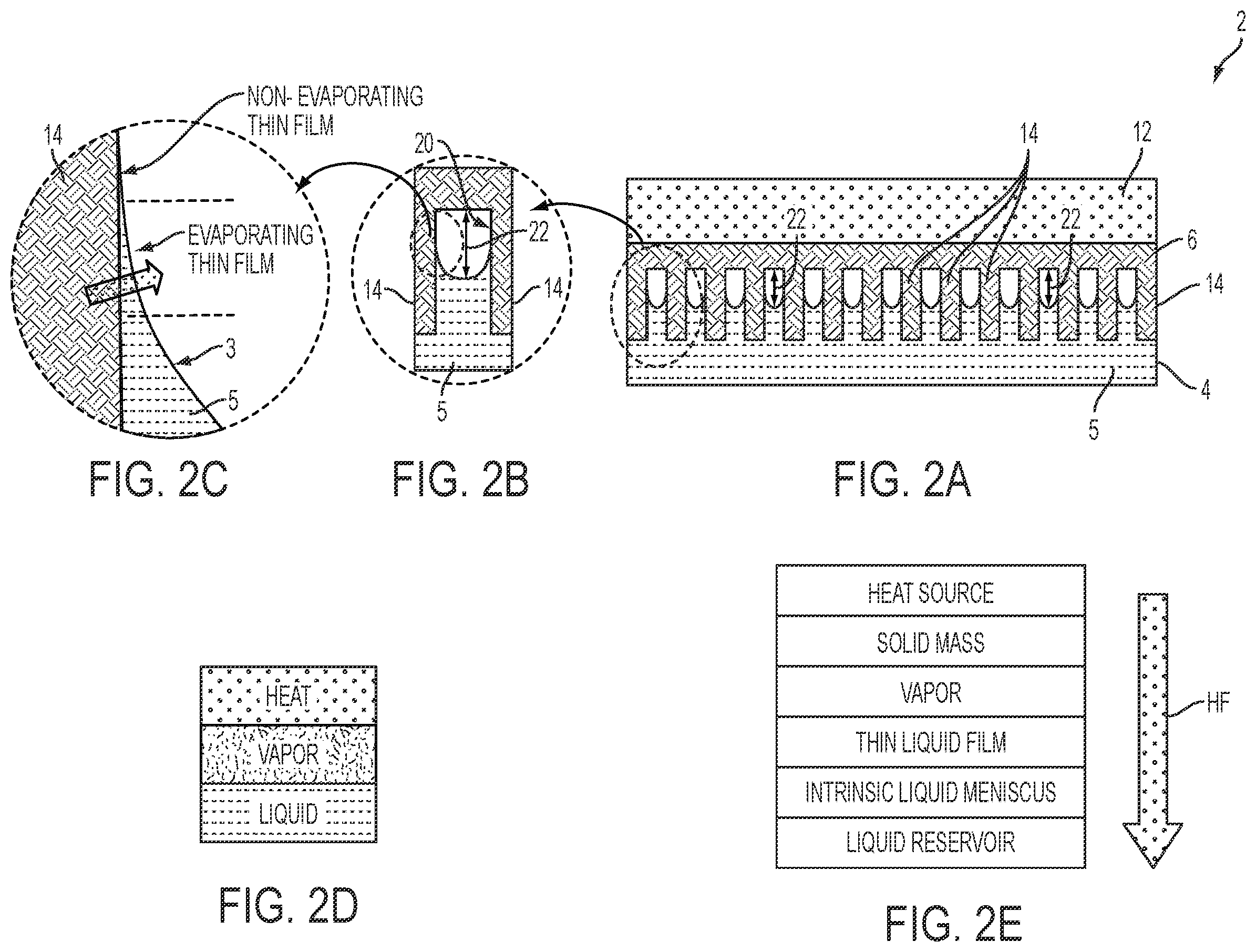 Patent US12332000 Figure 2 – Heat transfer device for high heat flux applications and related methods thereof