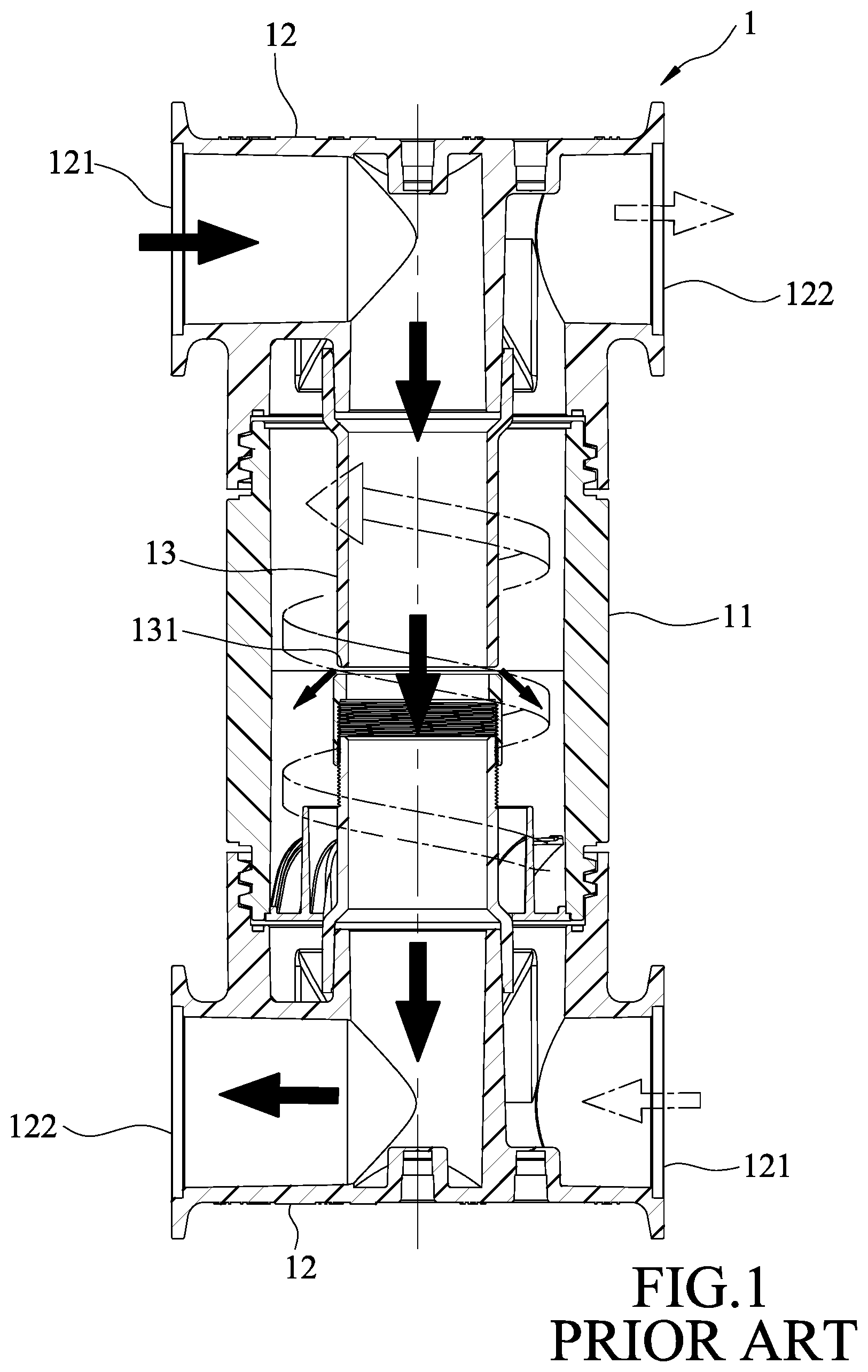 Patent US12332004 Figure 1 – Heat exchange device and heat exchange system having the same