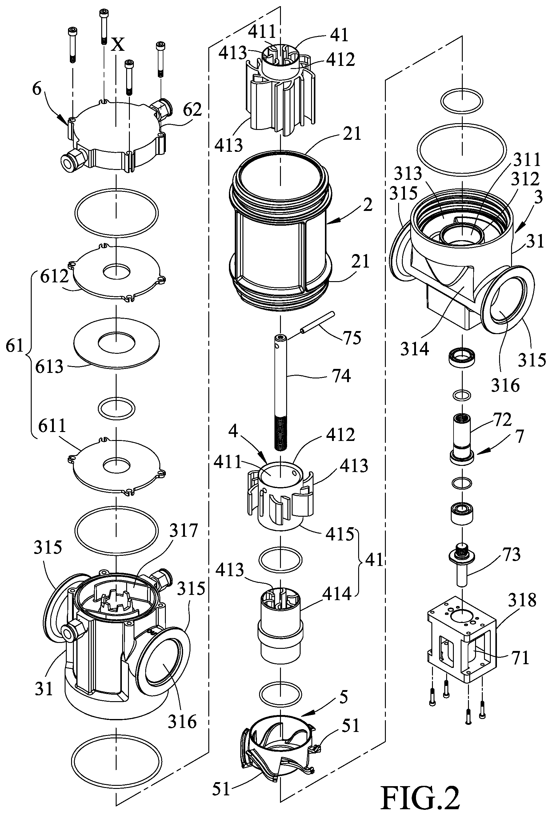Patent US12332004 Figure 2 – Heat exchange device and heat exchange system having the same