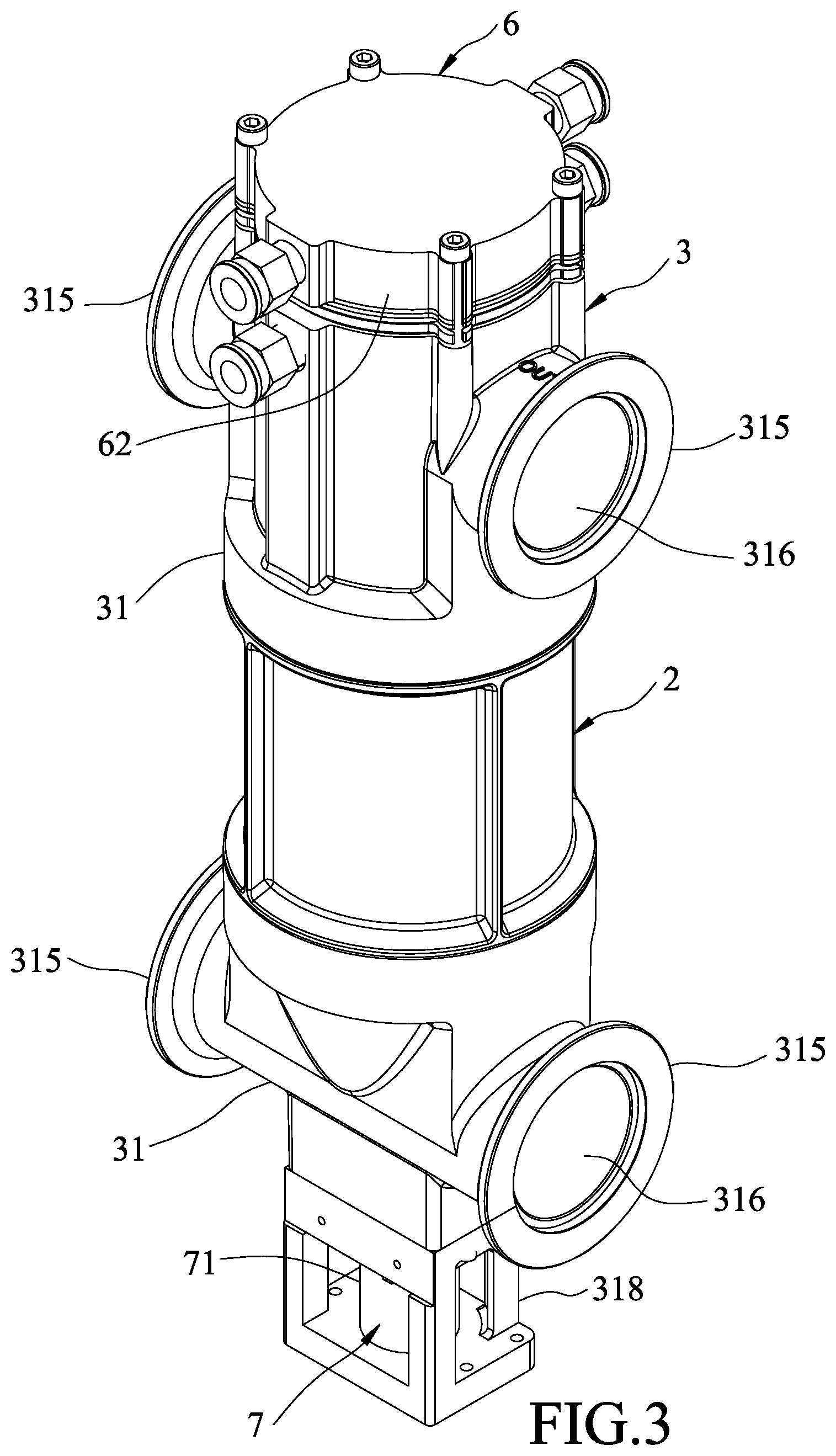 Patent US12332004 Figure 3 – Heat exchange device and heat exchange system having the same