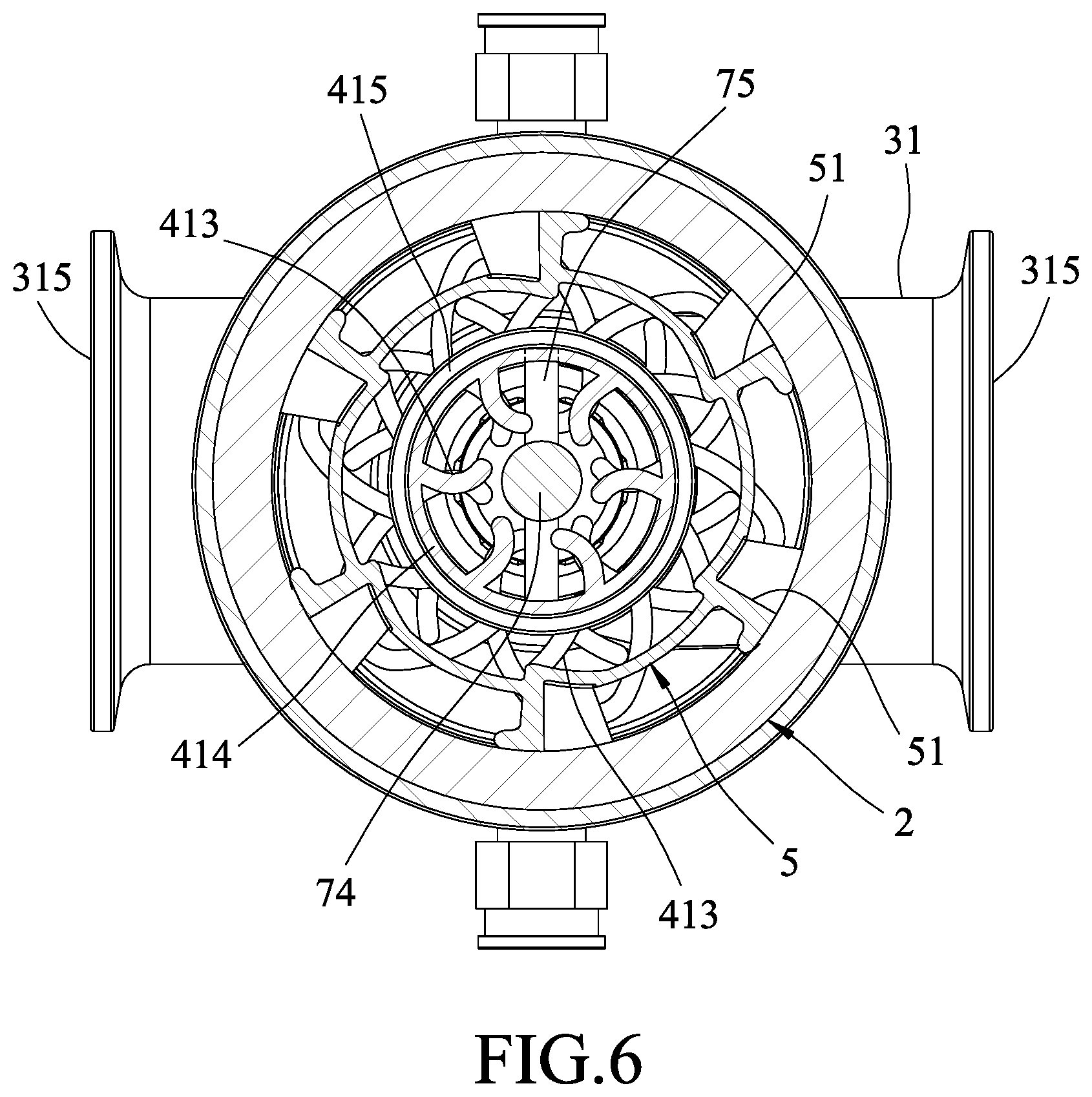 Patent US12332004 Figure 6 – Heat exchange device and heat exchange system having the same