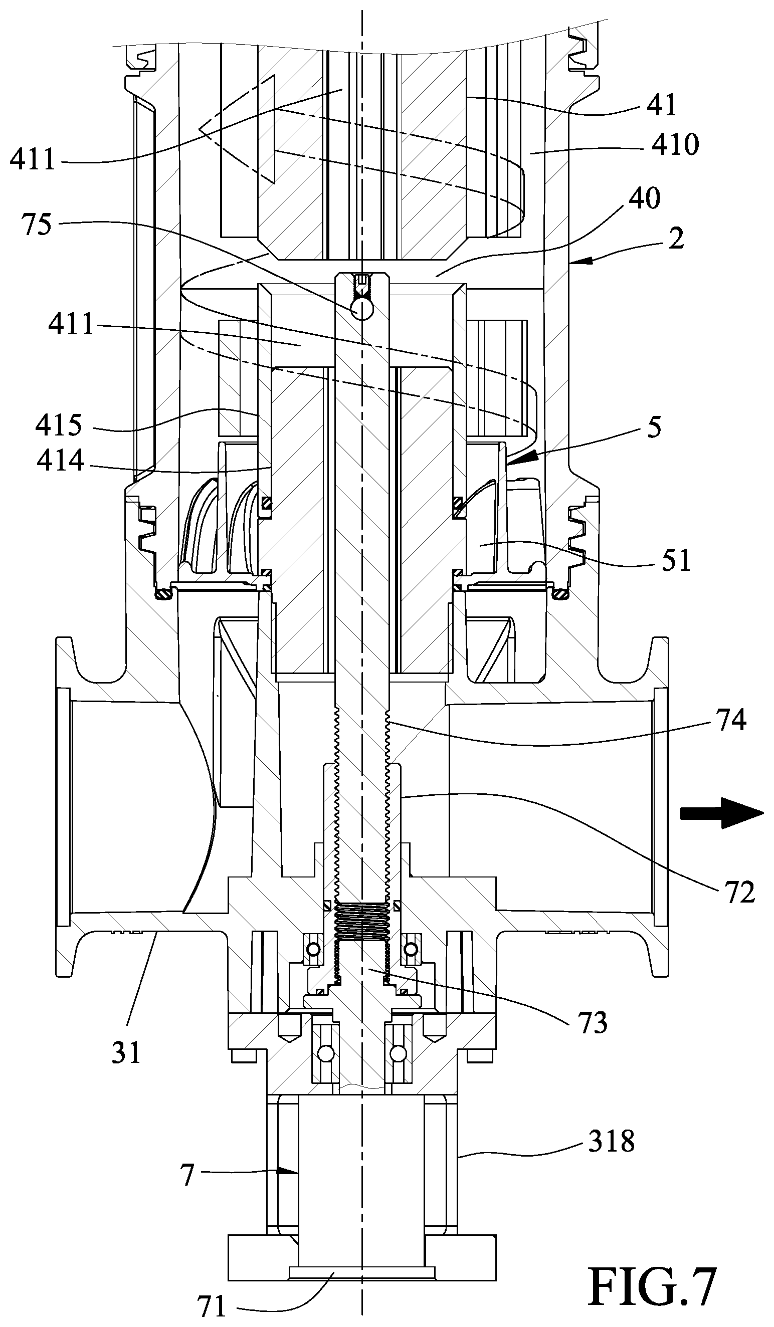 Patent US12332004 Figure 7 – Heat exchange device and heat exchange system having the same