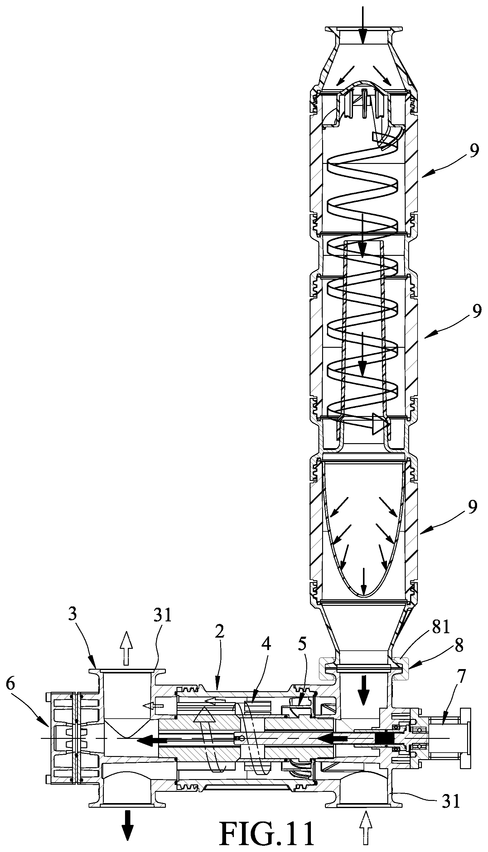 Patent US12332004 Figure 11 – Heat exchange device and heat exchange system having the same