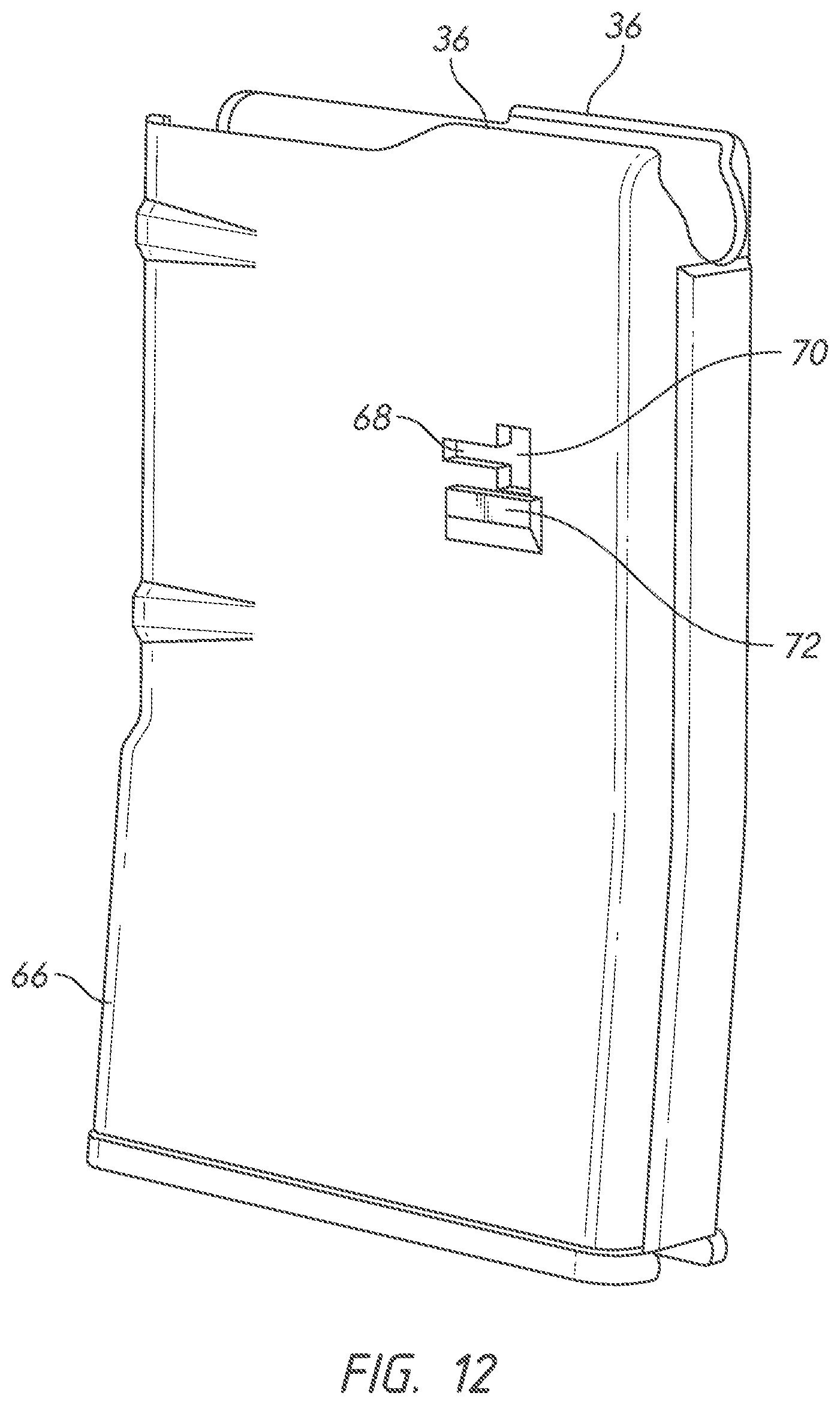 Patent US12332006 Figure 12 – Firearm magazine retention system with positive positioning feature