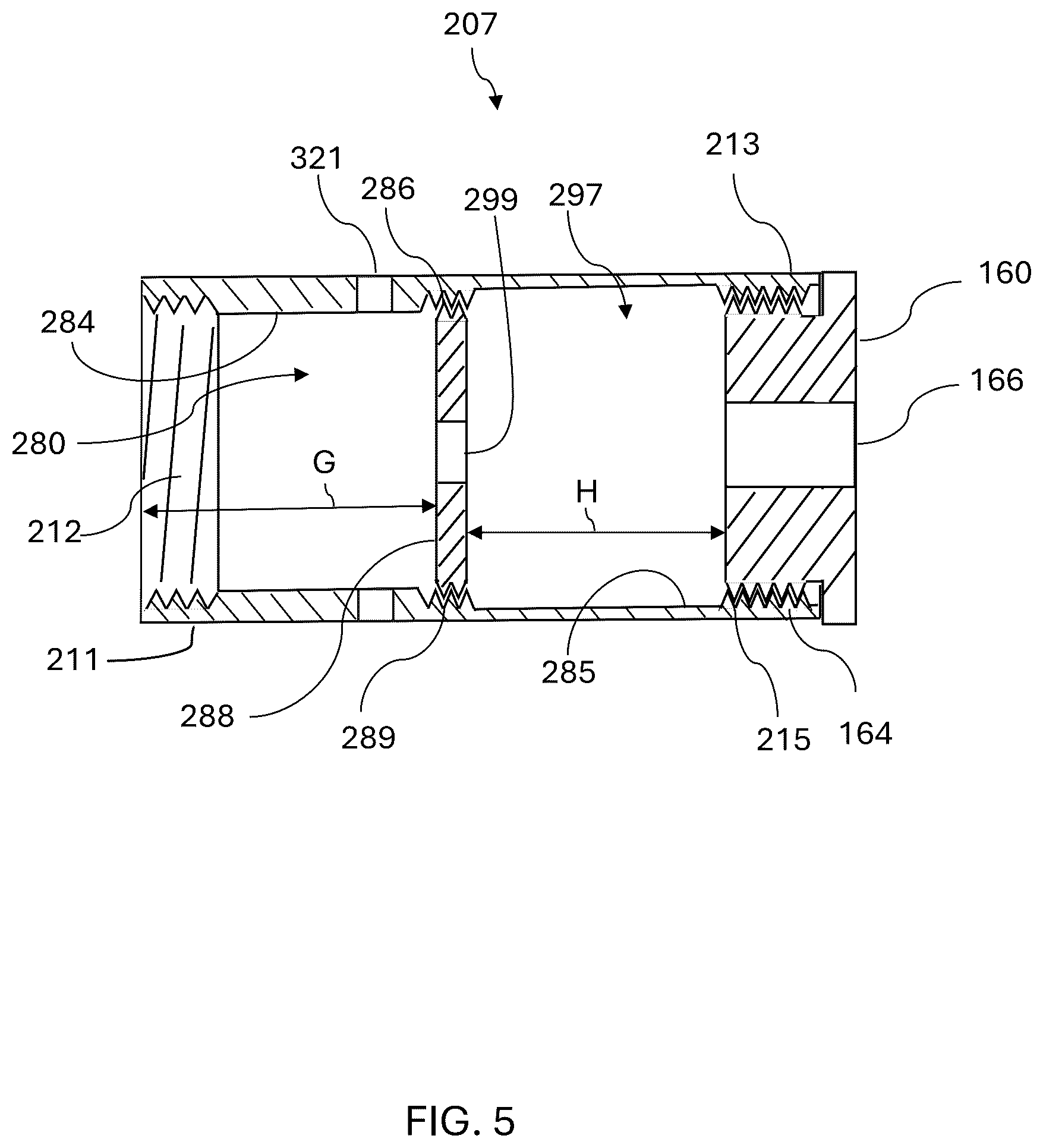 Patent US12332008 Figure 5 – Firearm suppressor integrated with handguard
