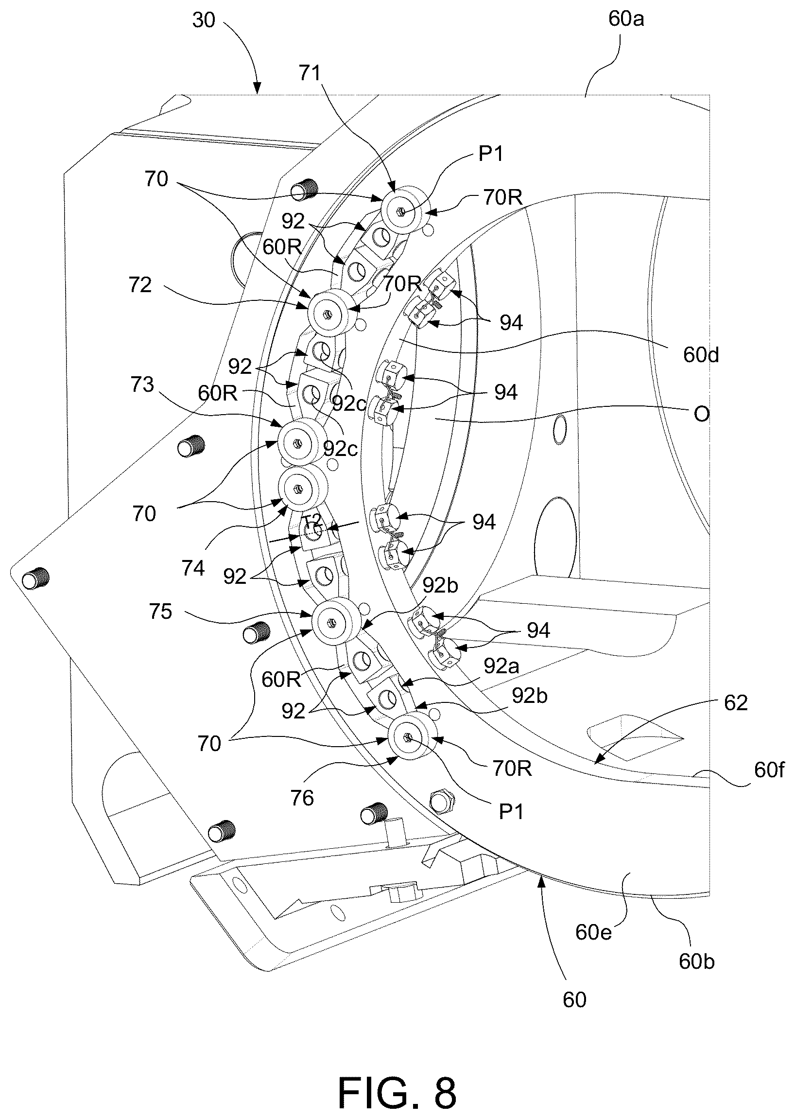 Patent US12332009 Figure 7 – Arrangement of an elevation device for a vehicle mounted weapon system