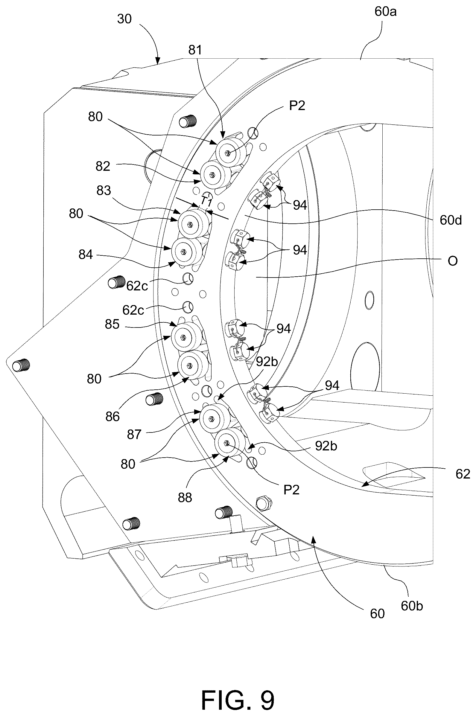 Patent US12332009 Figure 8 – Arrangement of an elevation device for a vehicle mounted weapon system