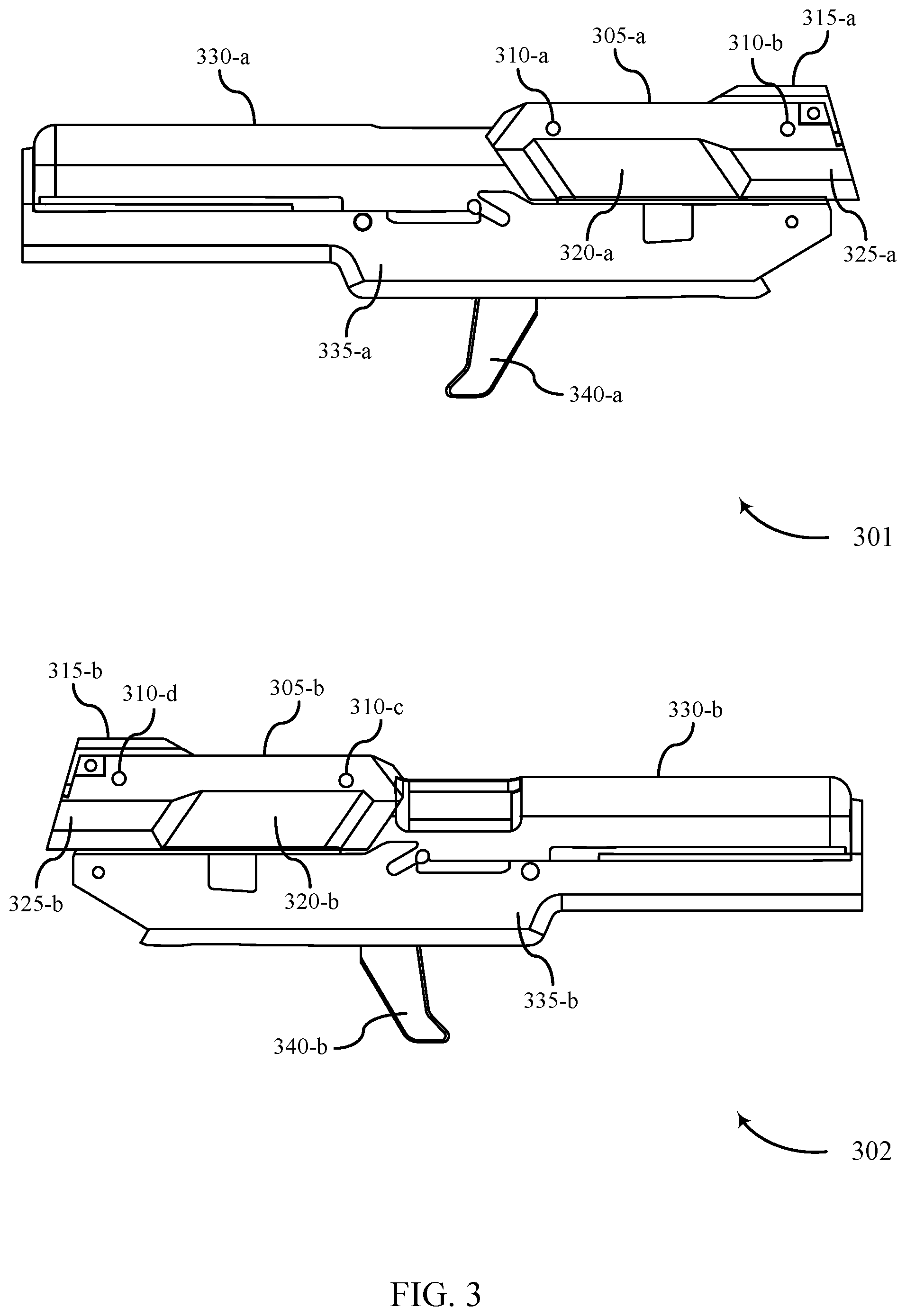 Patent US12332010 Figure 3 – Weapon slide cover