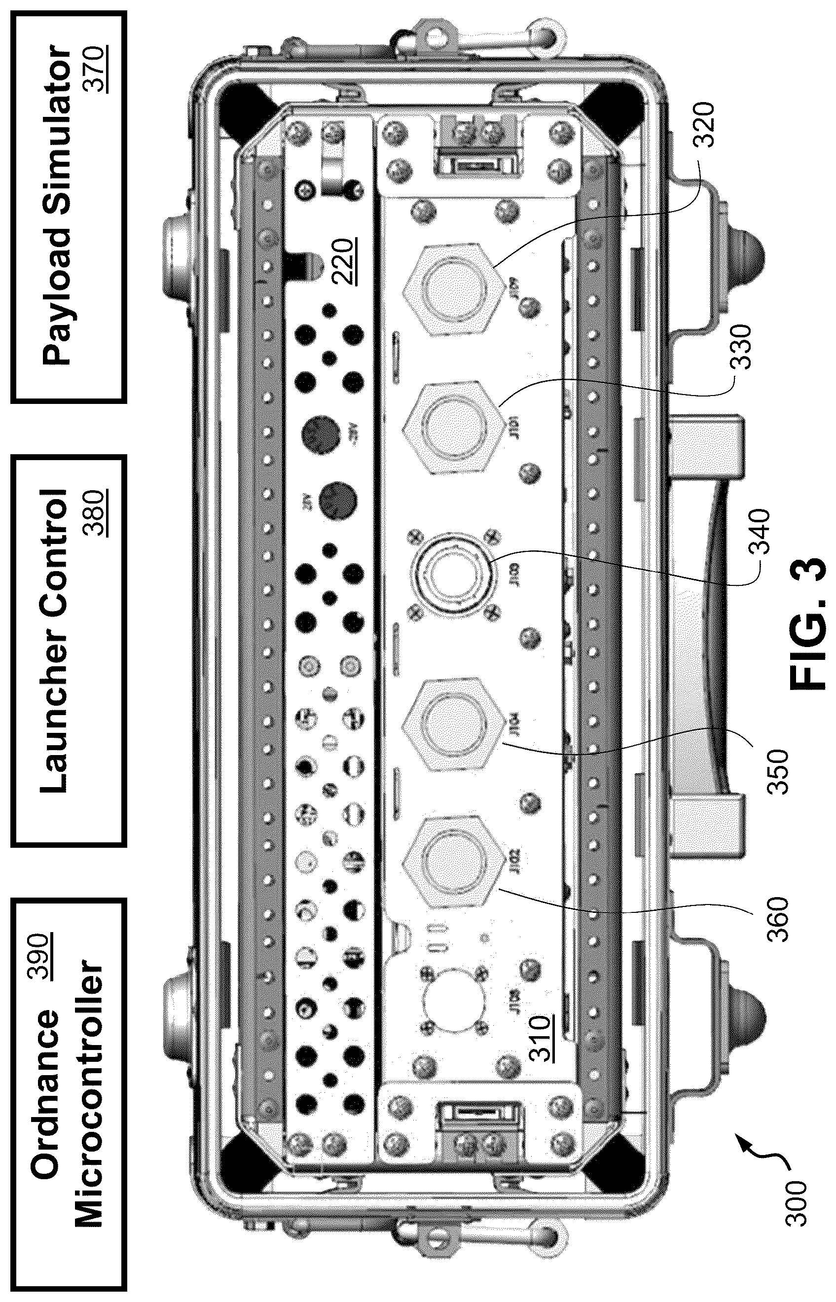 Patent US12332011 Figure 3 – Inert launch control simulator