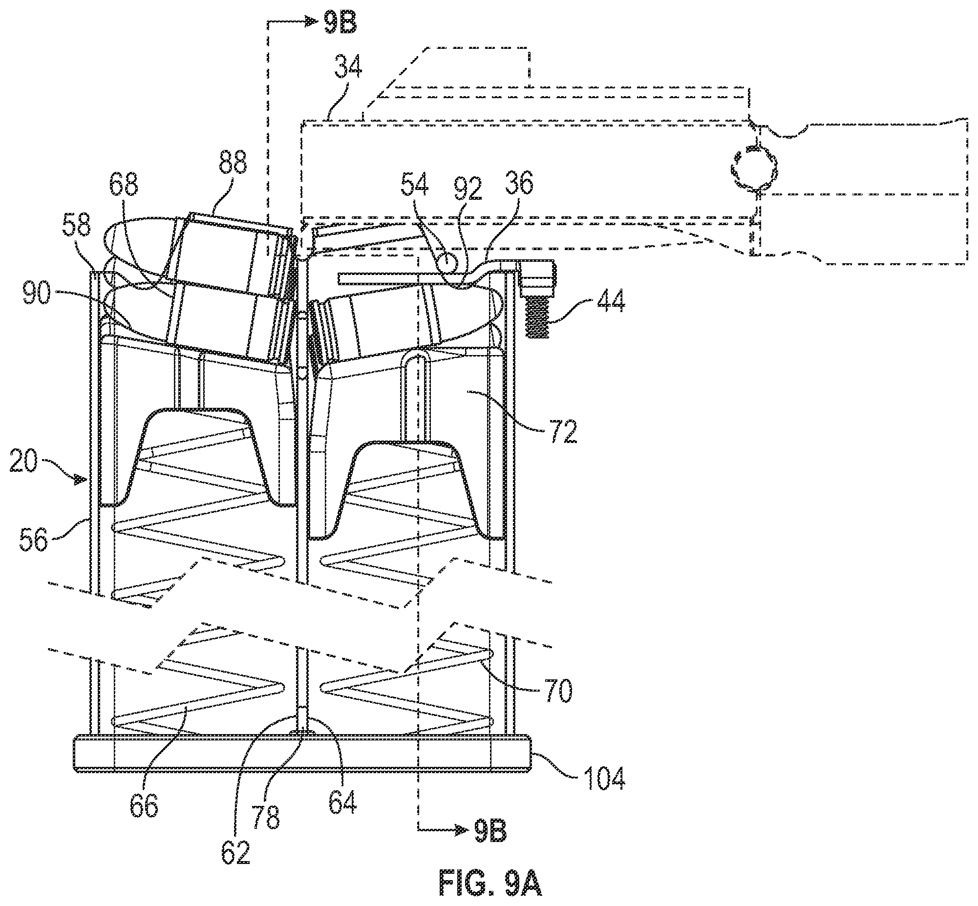 Patent US12332013 Figure 11 – Firearm with dual feed magazine