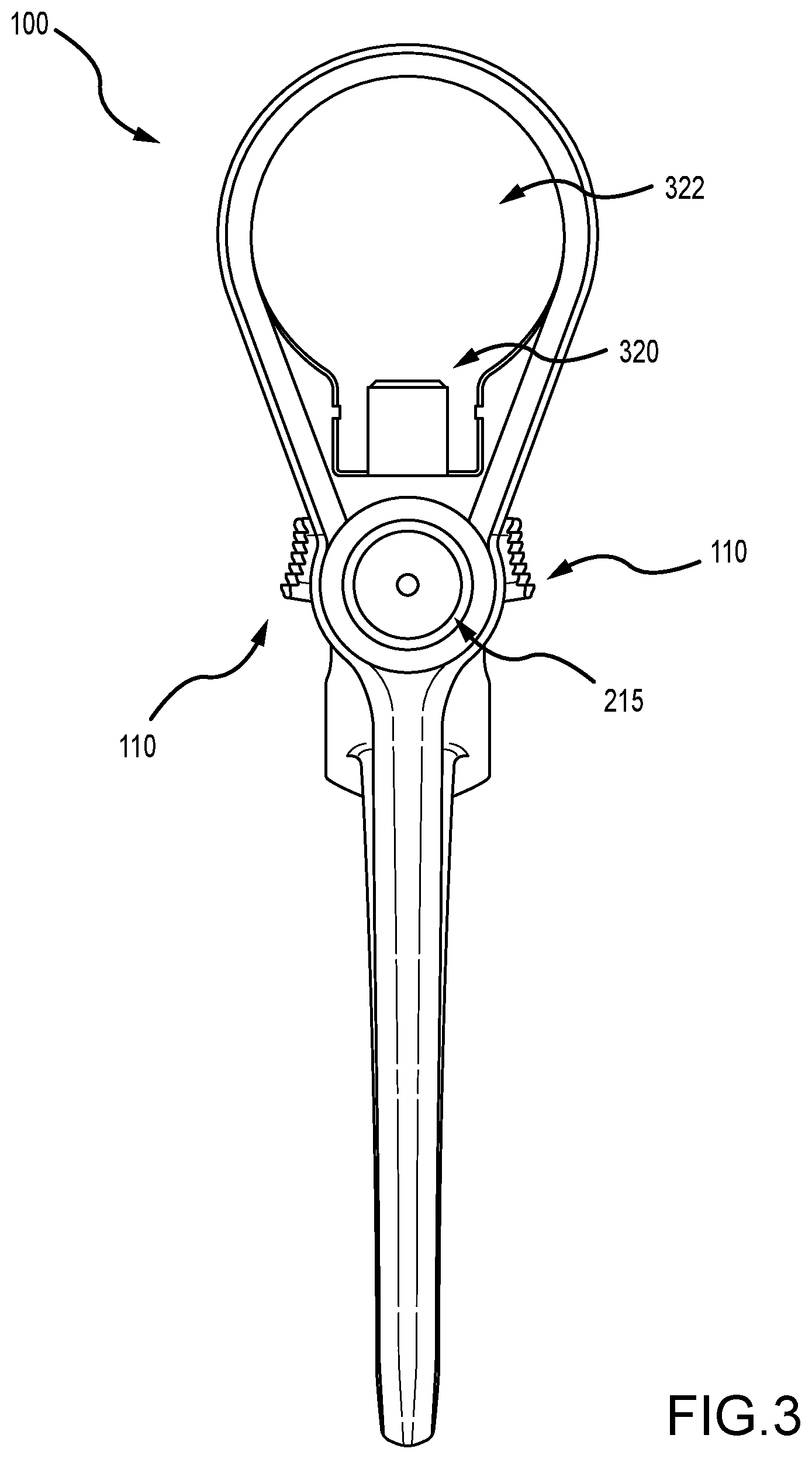 Patent US12332016 Figure 3 – Firearm stock or arm brace