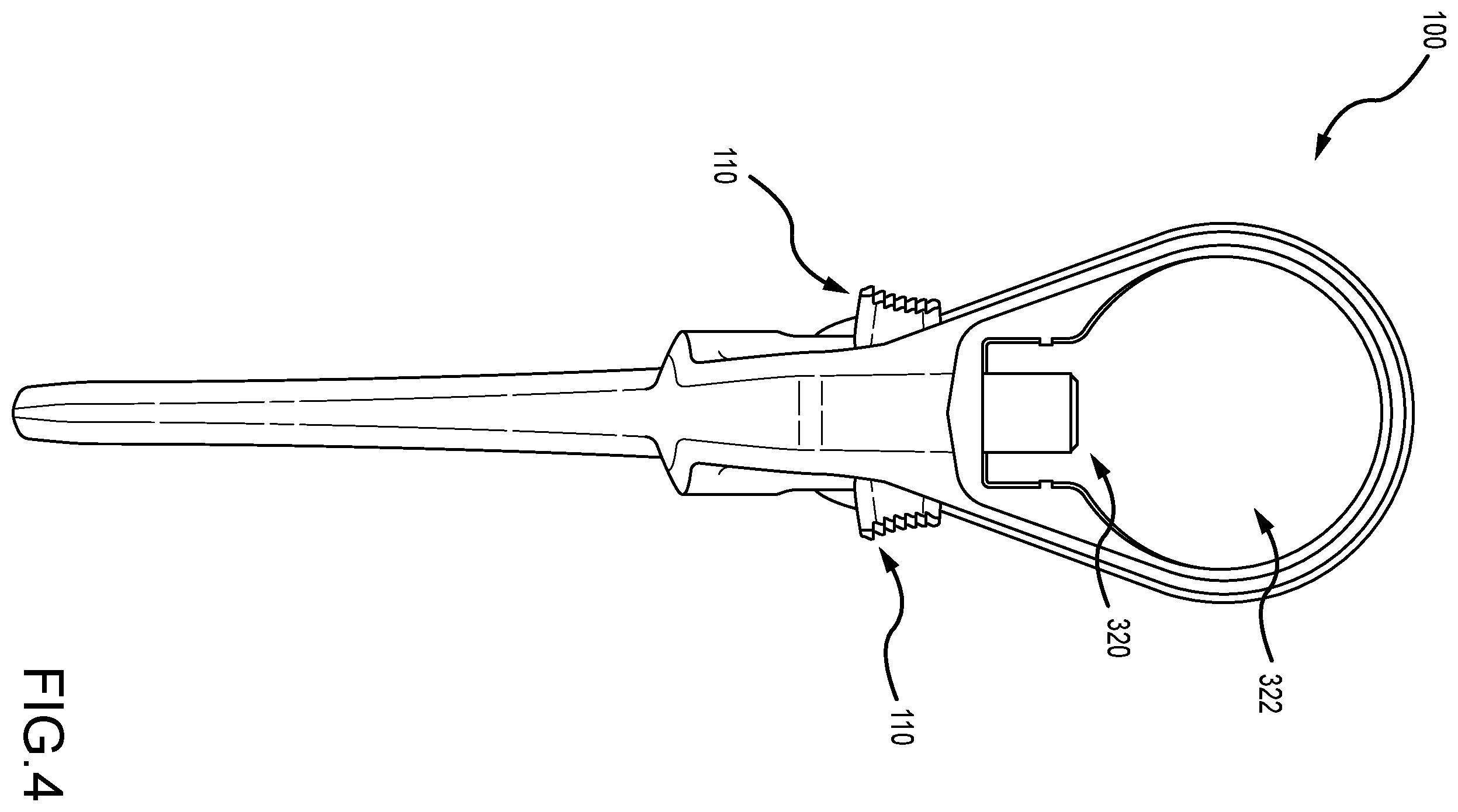 Patent US12332016 Figure 4 – Firearm stock or arm brace