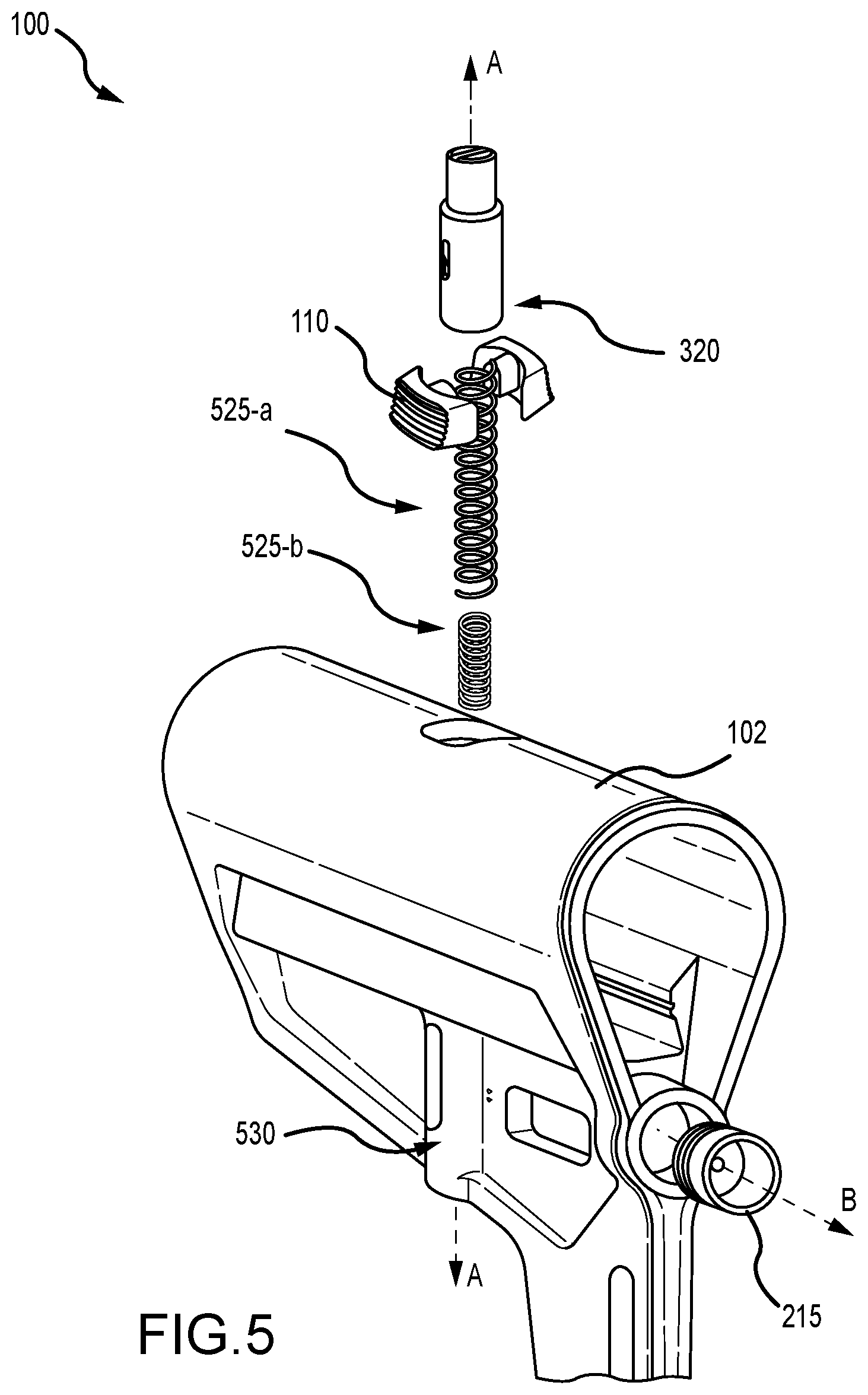 Patent US12332016 Figure 5 – Firearm stock or arm brace