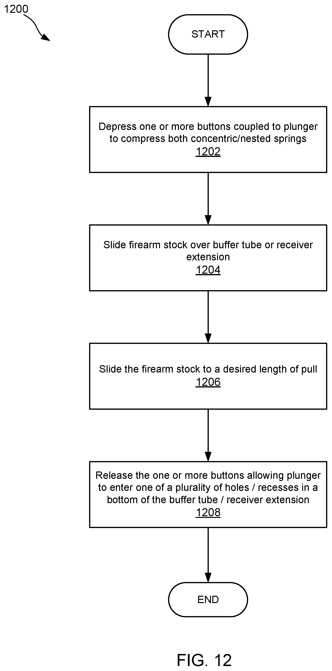Patent US12332016 Figure 12 – Firearm stock or arm brace