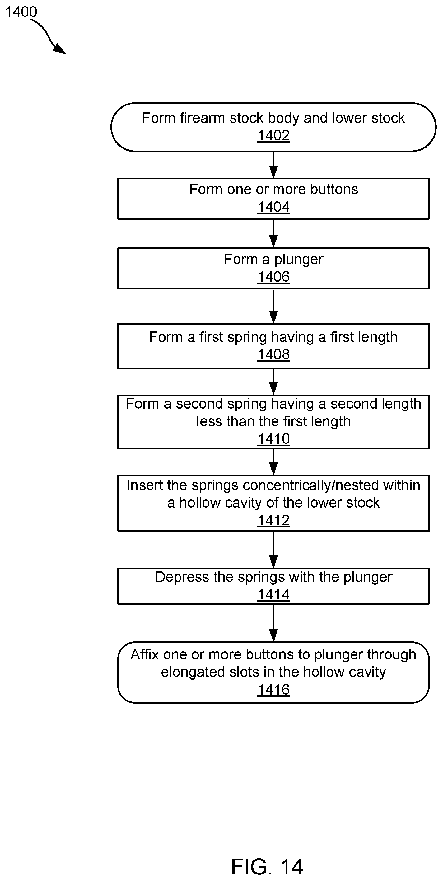 Patent US12332016 Figure 14 – Firearm stock or arm brace