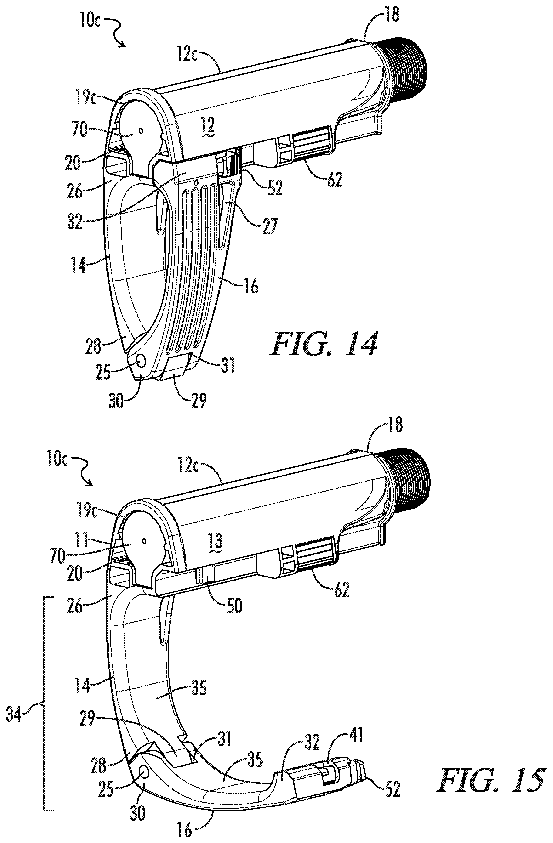 Patent US12332017 Figure 9 – Handgun brace