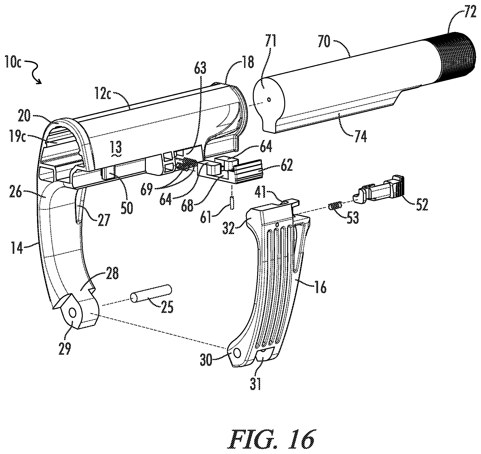 Patent US12332017 Figure 10 – Handgun brace
