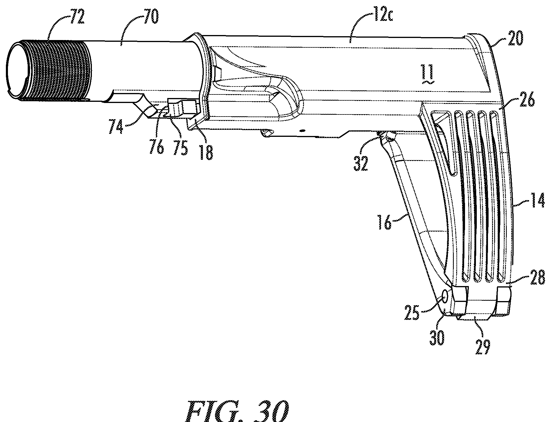 Patent US12332017 Figure 19 – Handgun brace