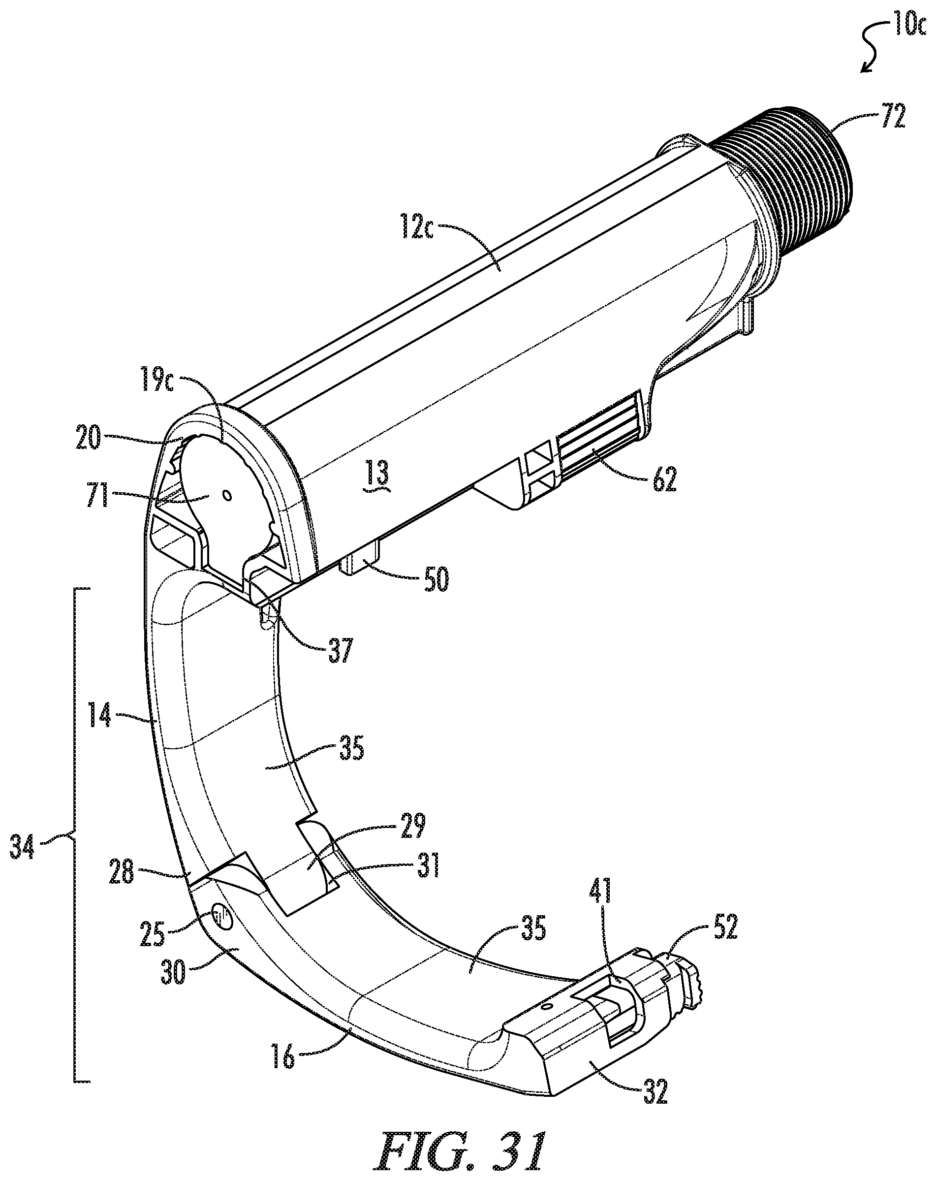 Patent US12332017 Figure 20 – Handgun brace