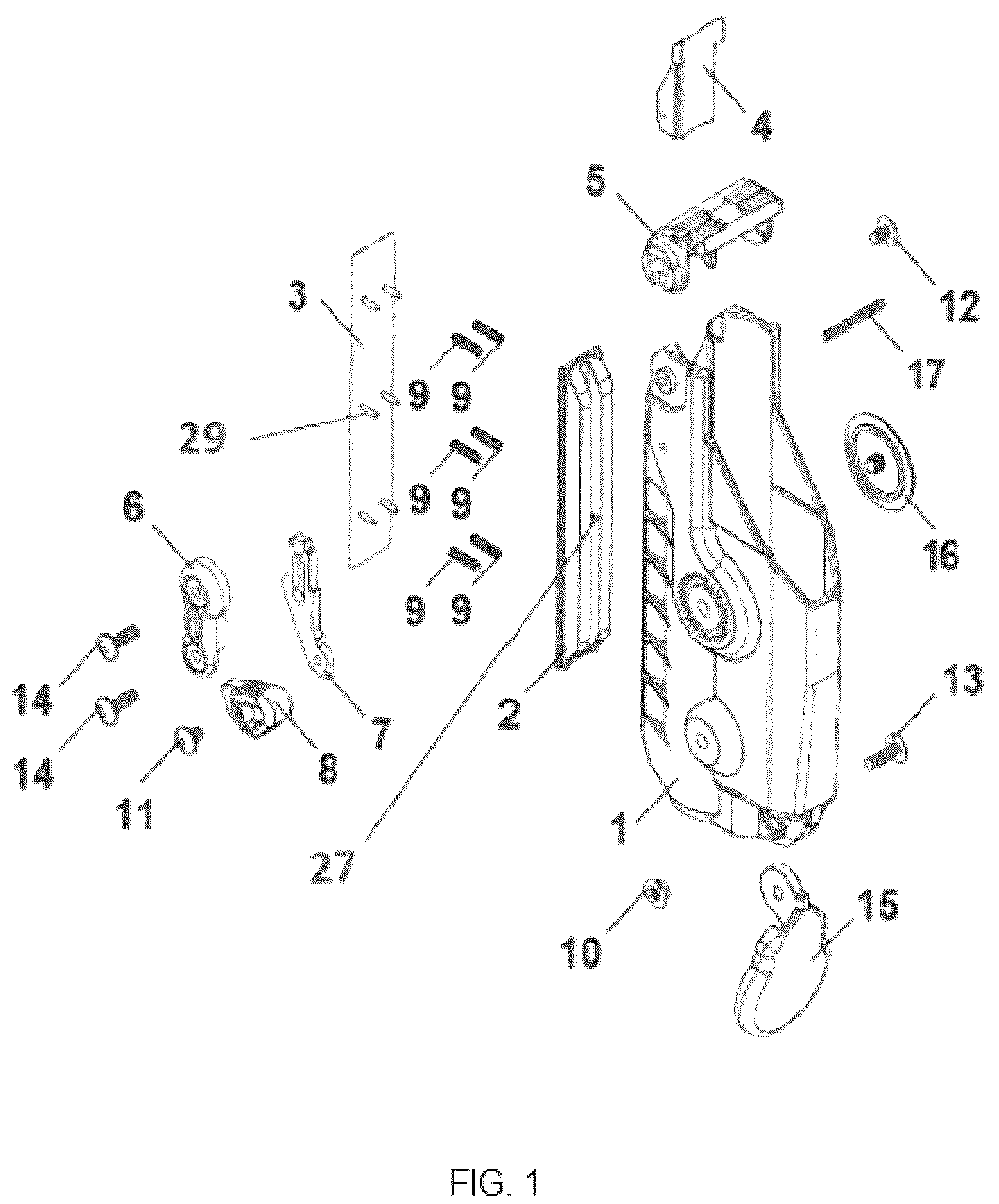 Patent US12332018 — Pistol holster — Figure 1