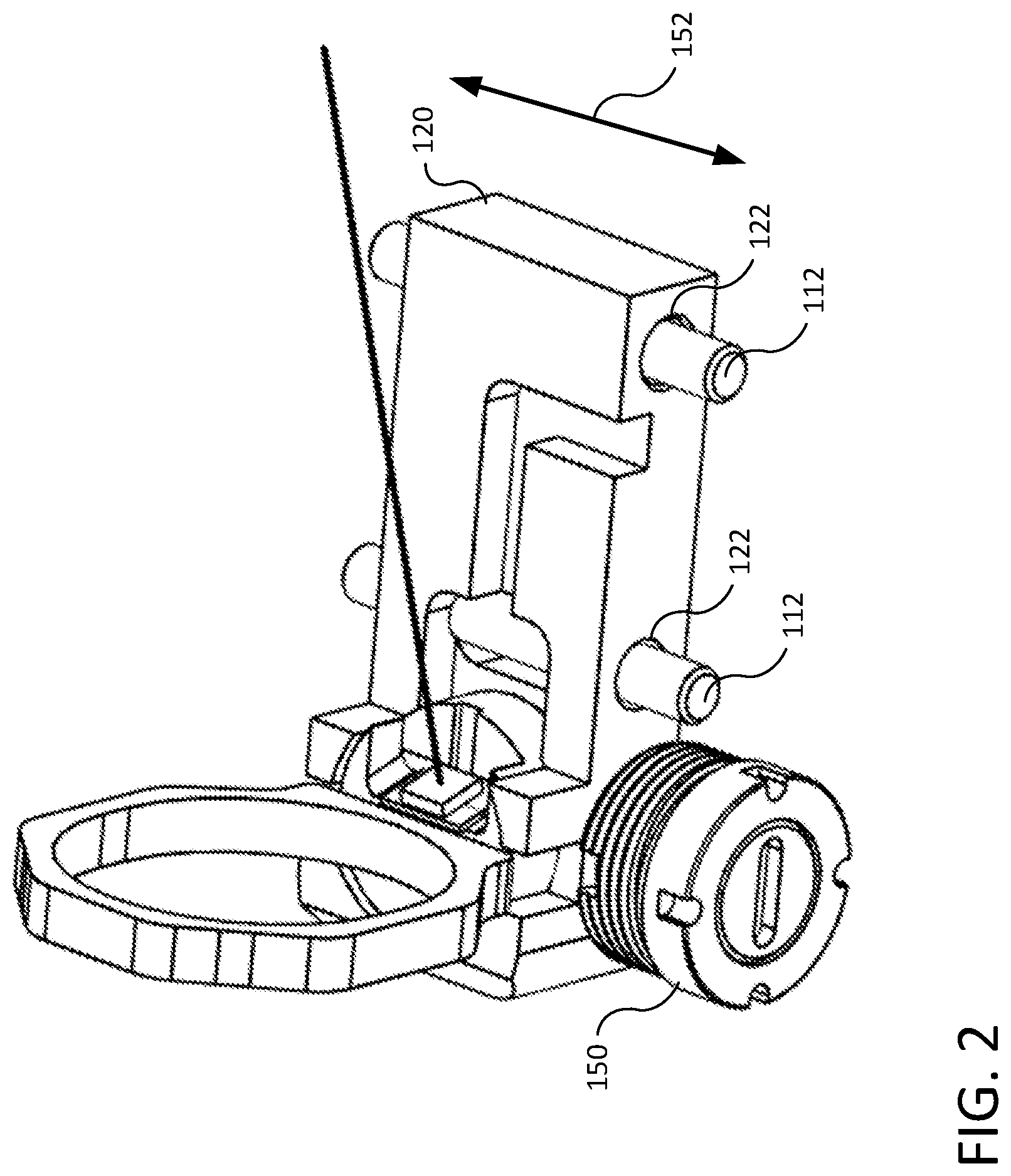 Patent US12332019 Figure 2 – Adjustable target sight
