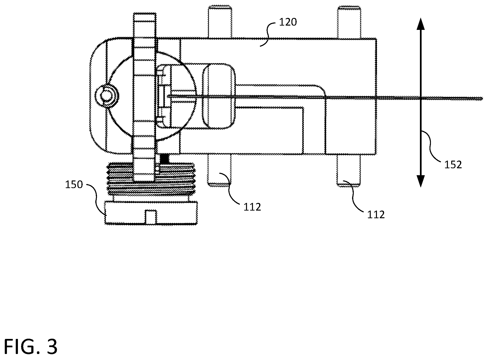 Patent US12332019 Figure 3 – Adjustable target sight