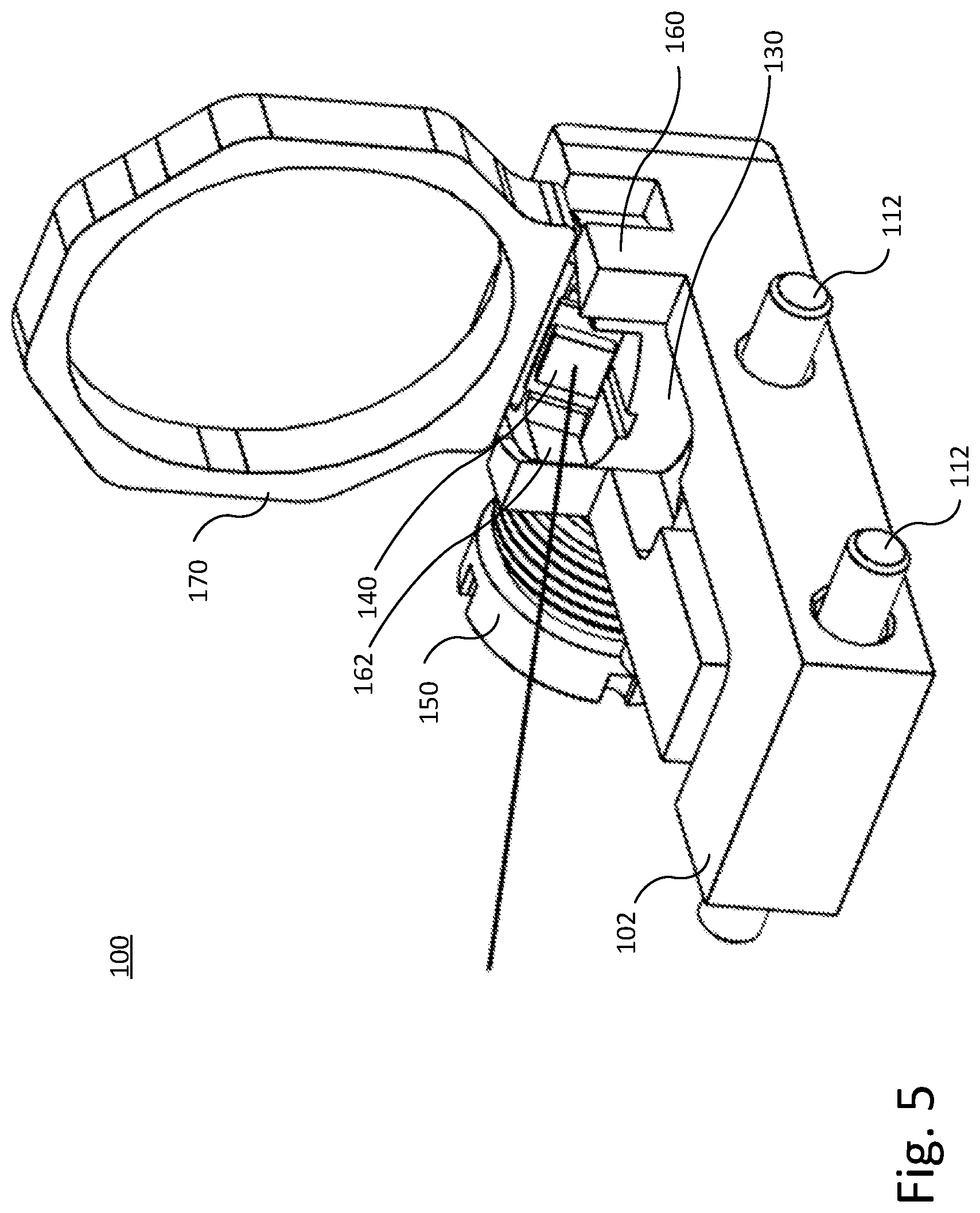 Patent US12332019 Figure 5 – Adjustable target sight