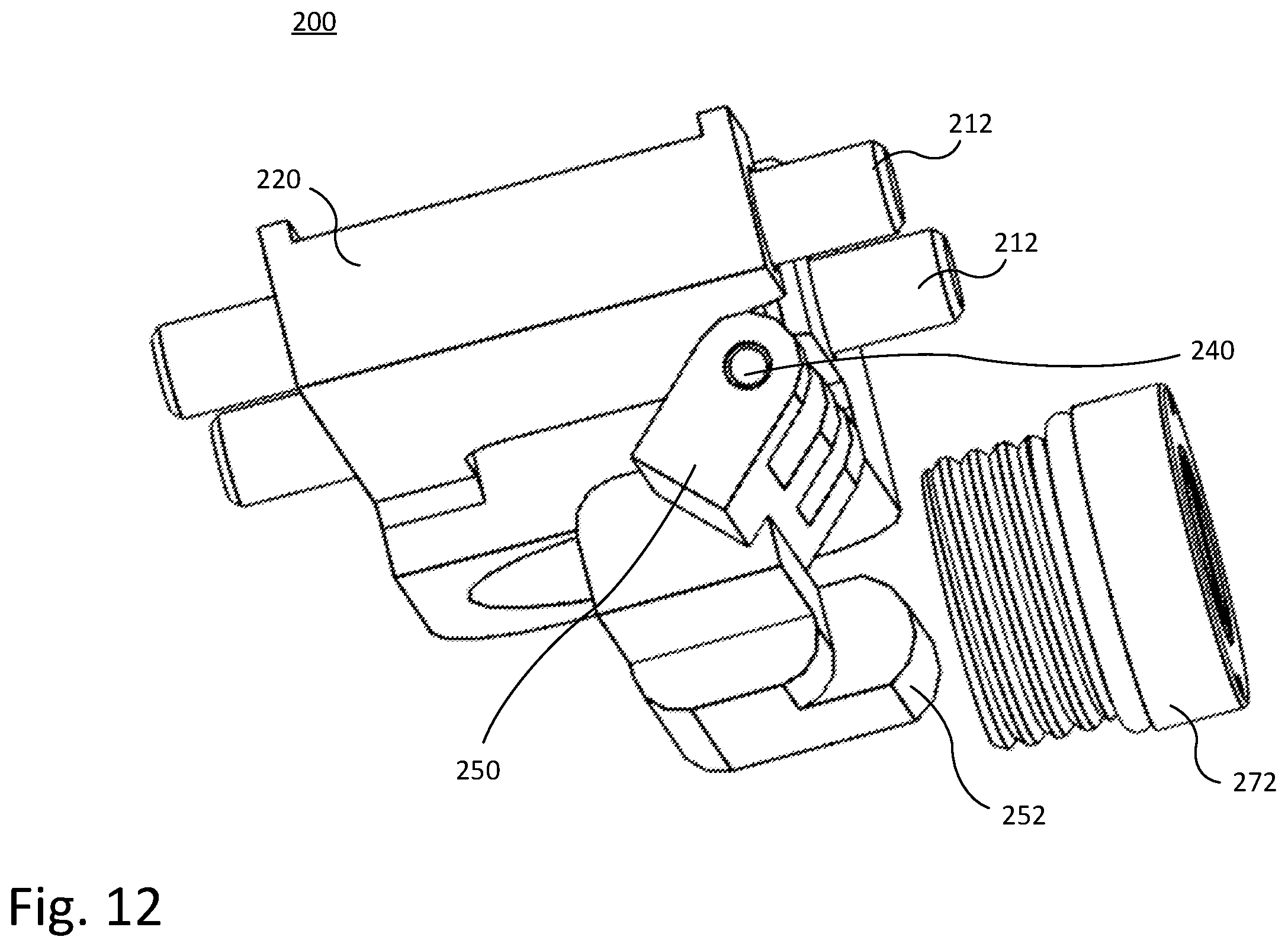 Patent US12332019 Figure 12 – Adjustable target sight